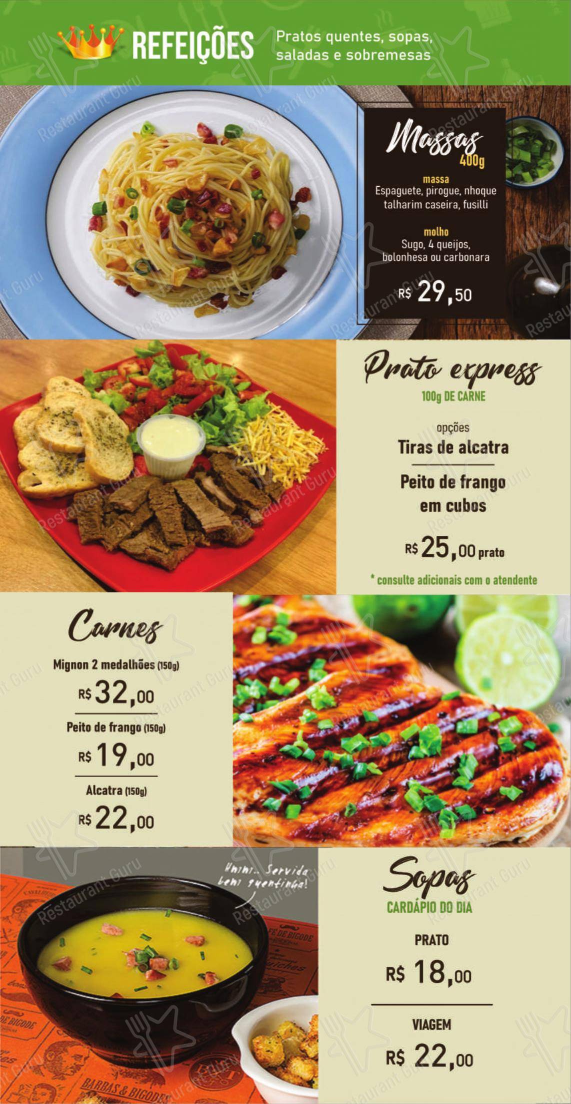 Panificadora e Restaurante Princesa - Menu