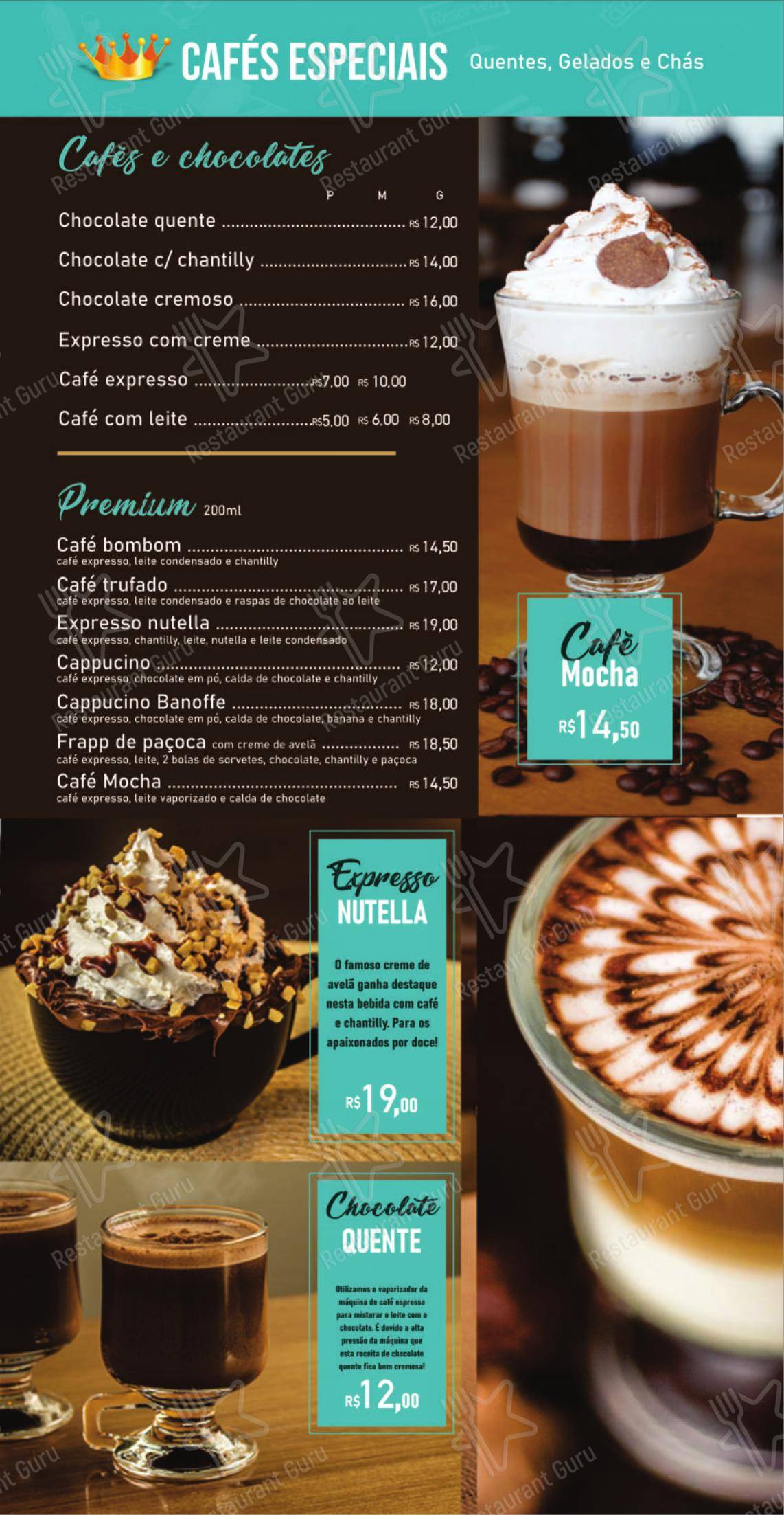 Panificadora e Restaurante Princesa em Ponta Grossa - Menu