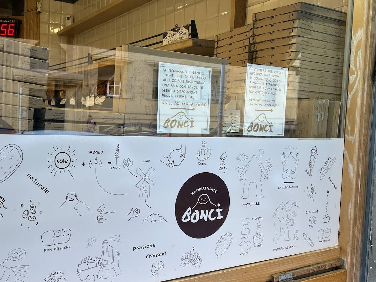 Menu di Panificio Bonci 