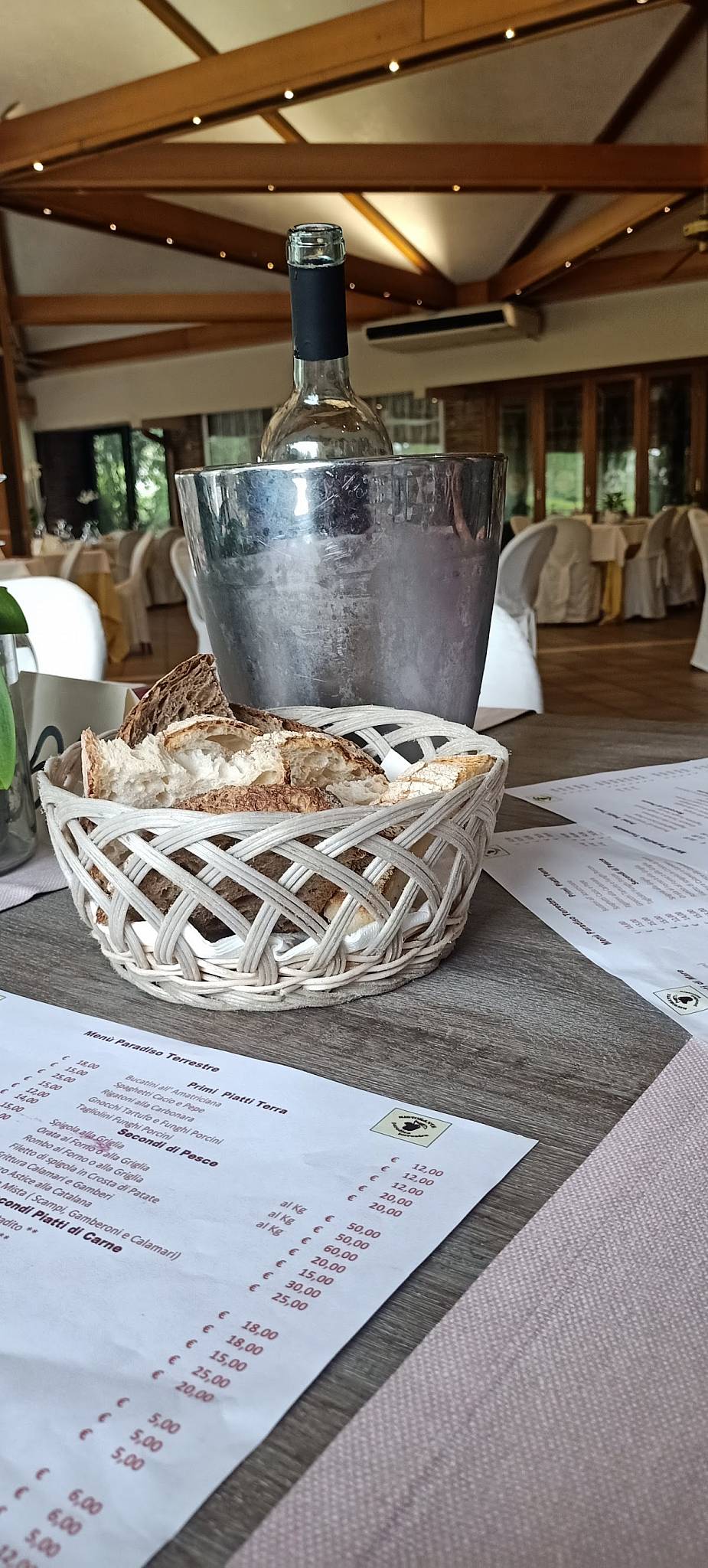 Menu di Paradiso Terrestre 