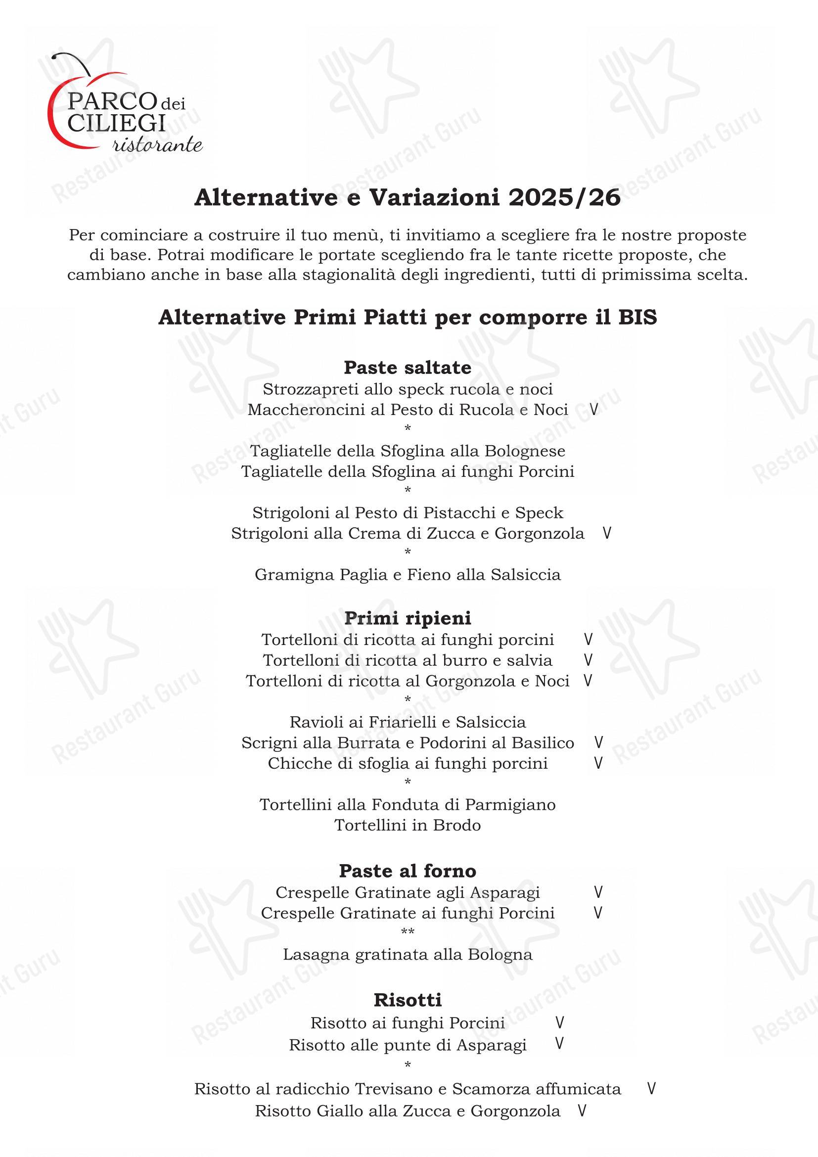 Parco Dei Ciliegi in Zola Predosa - Крафт меню