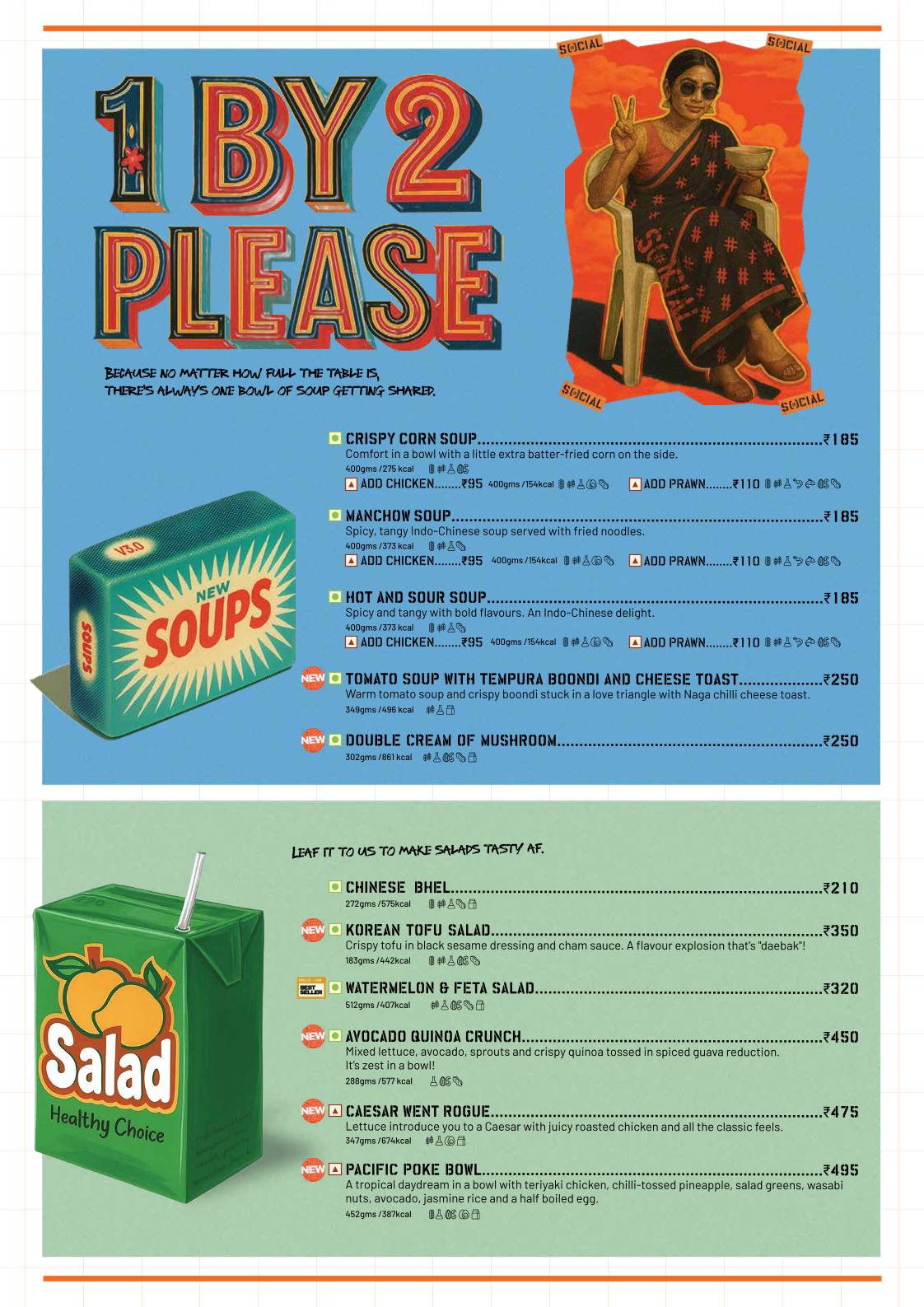 Park Street SOCIAL menu