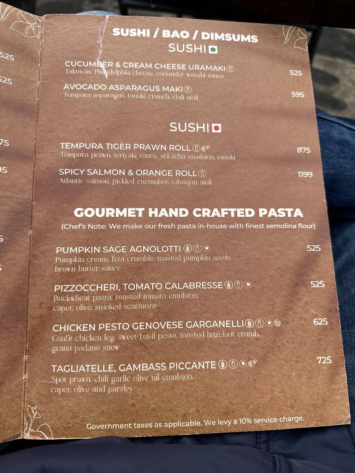 Parra By Imperfecto menu