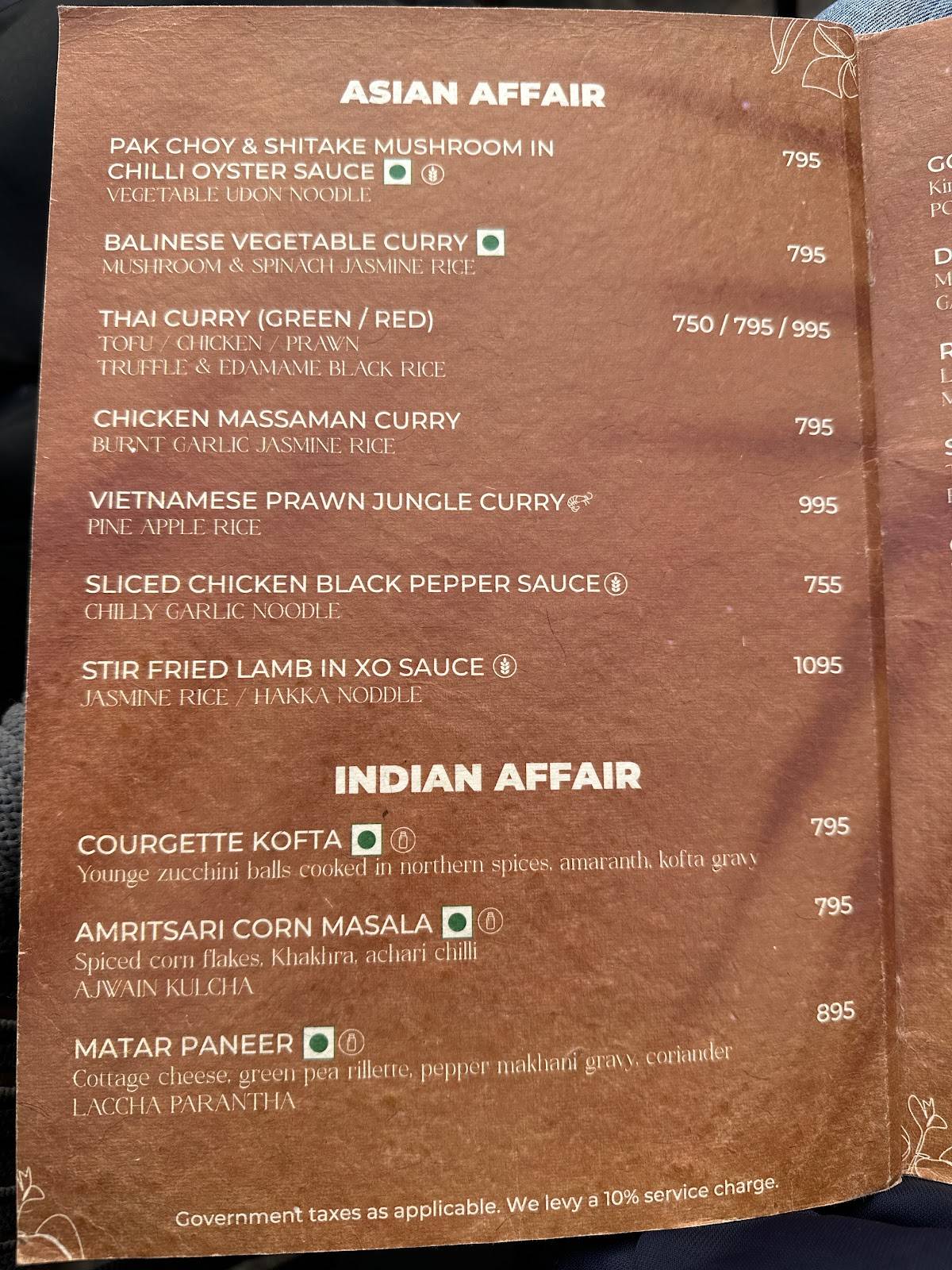 Parra By Imperfecto menu