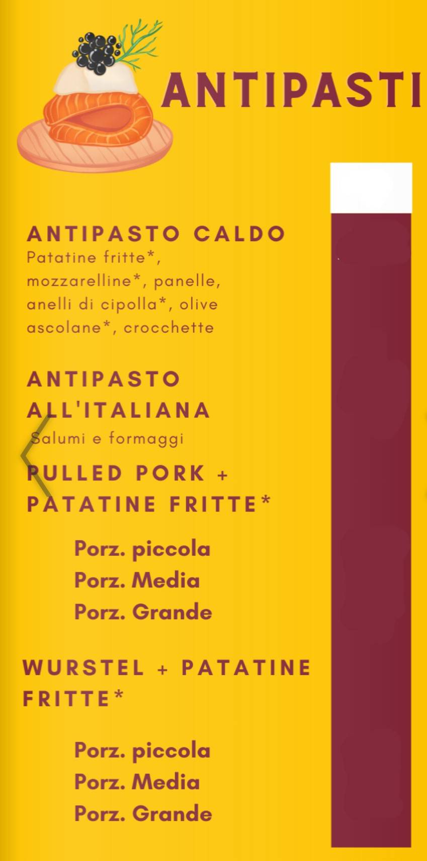 Menu di Manidas Pizzeria & Barbecue 