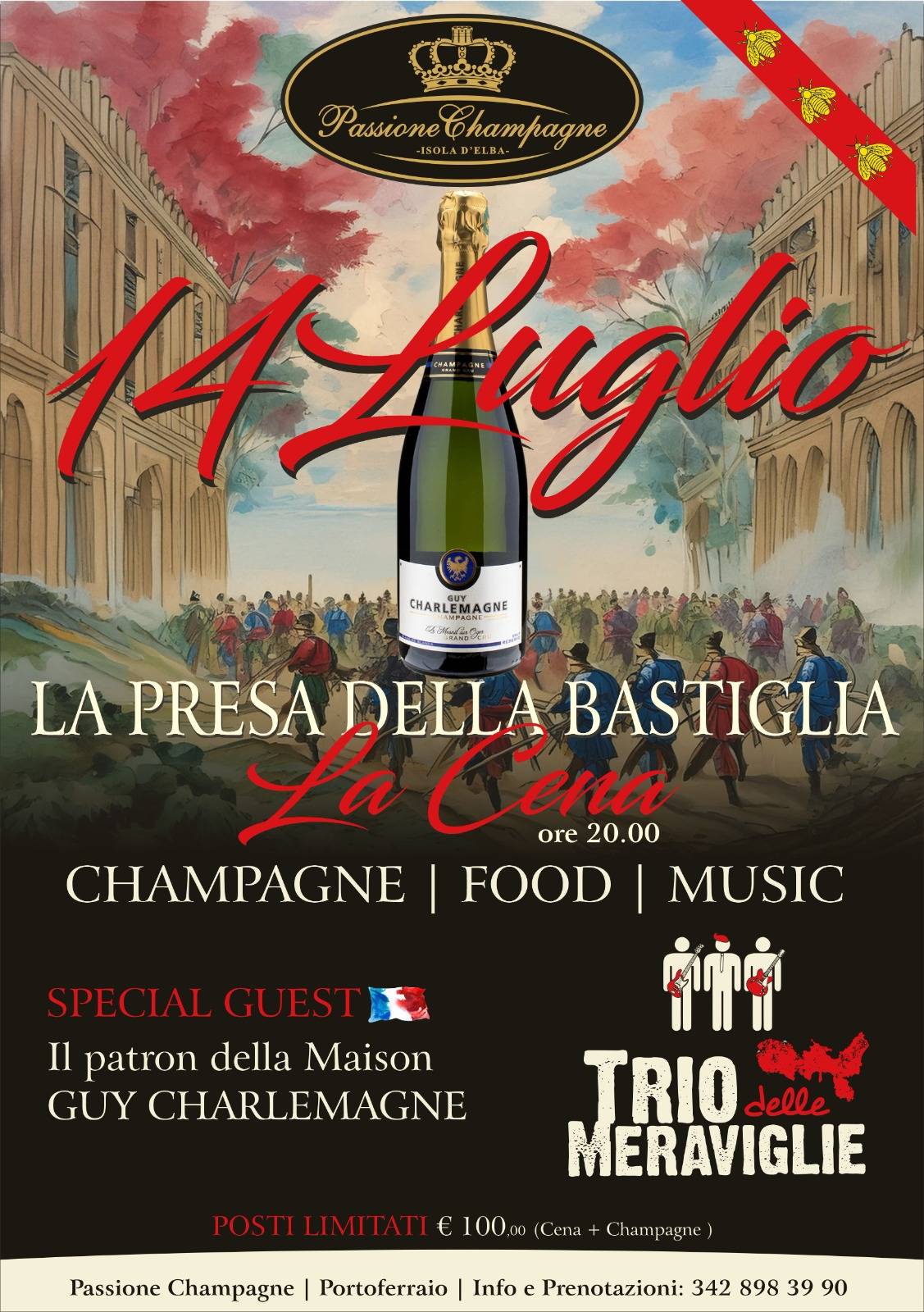 Menu di Passione champagne 