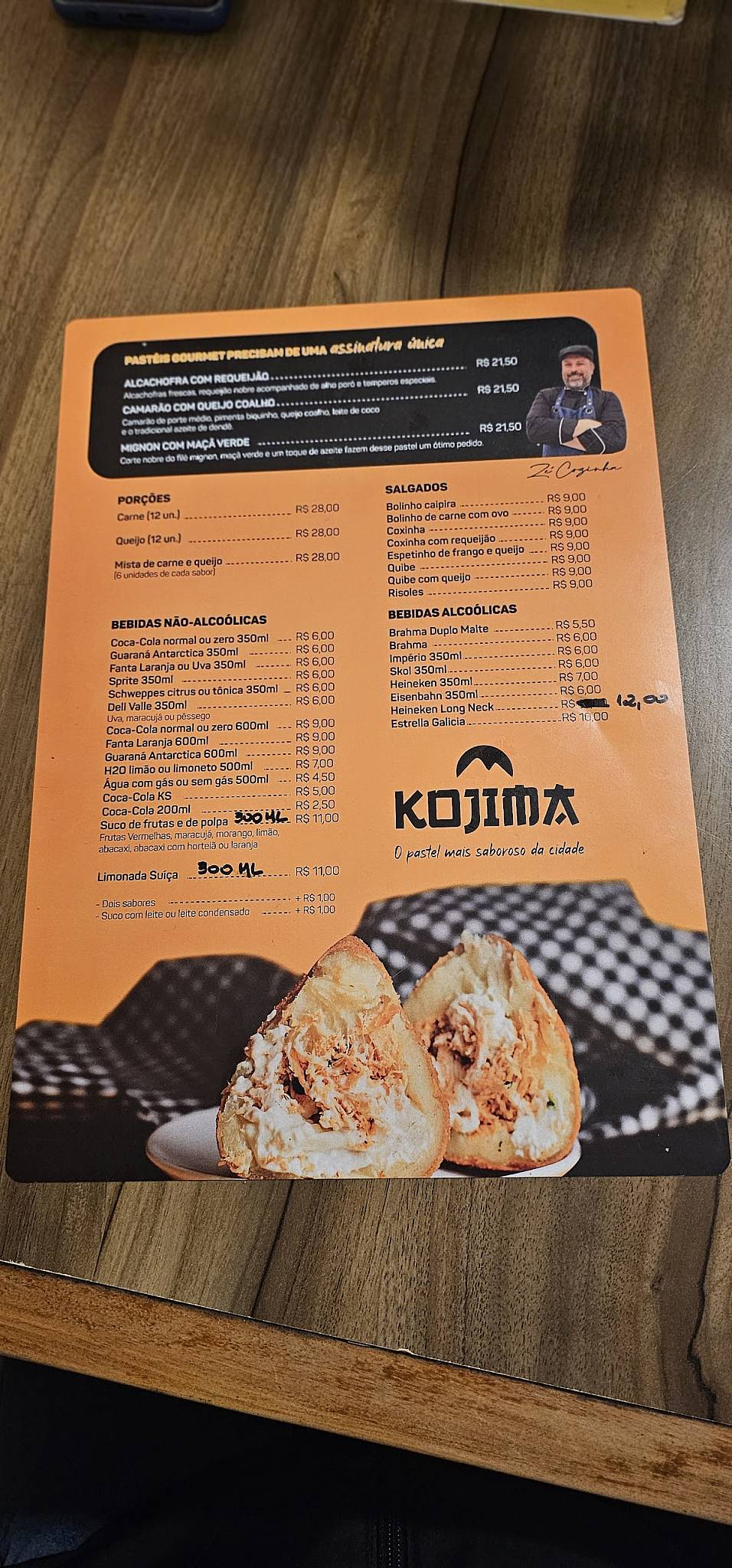 Pastelaria Kojima cardápio