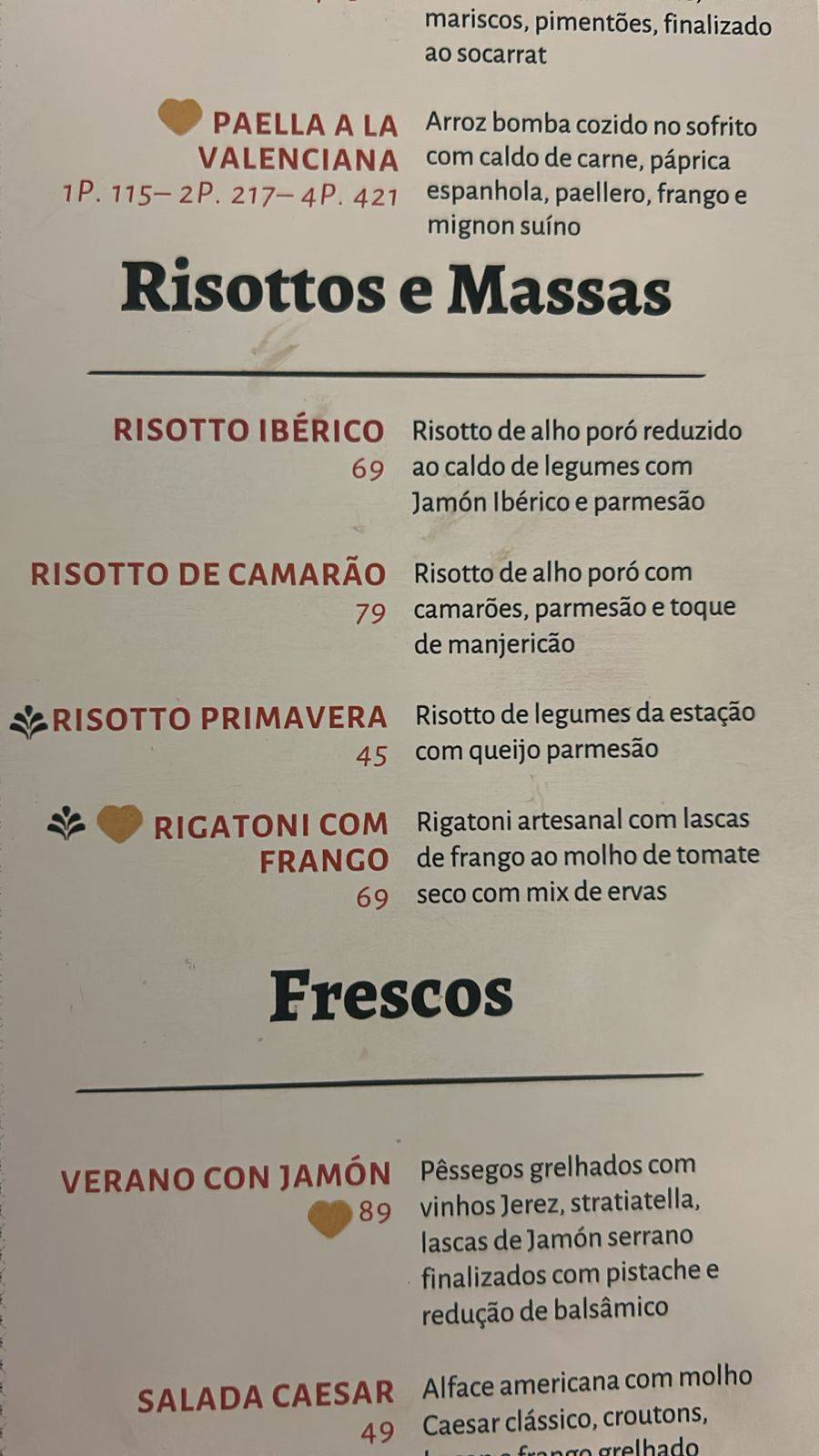 Pata Negra Bar y Cocina cardápio