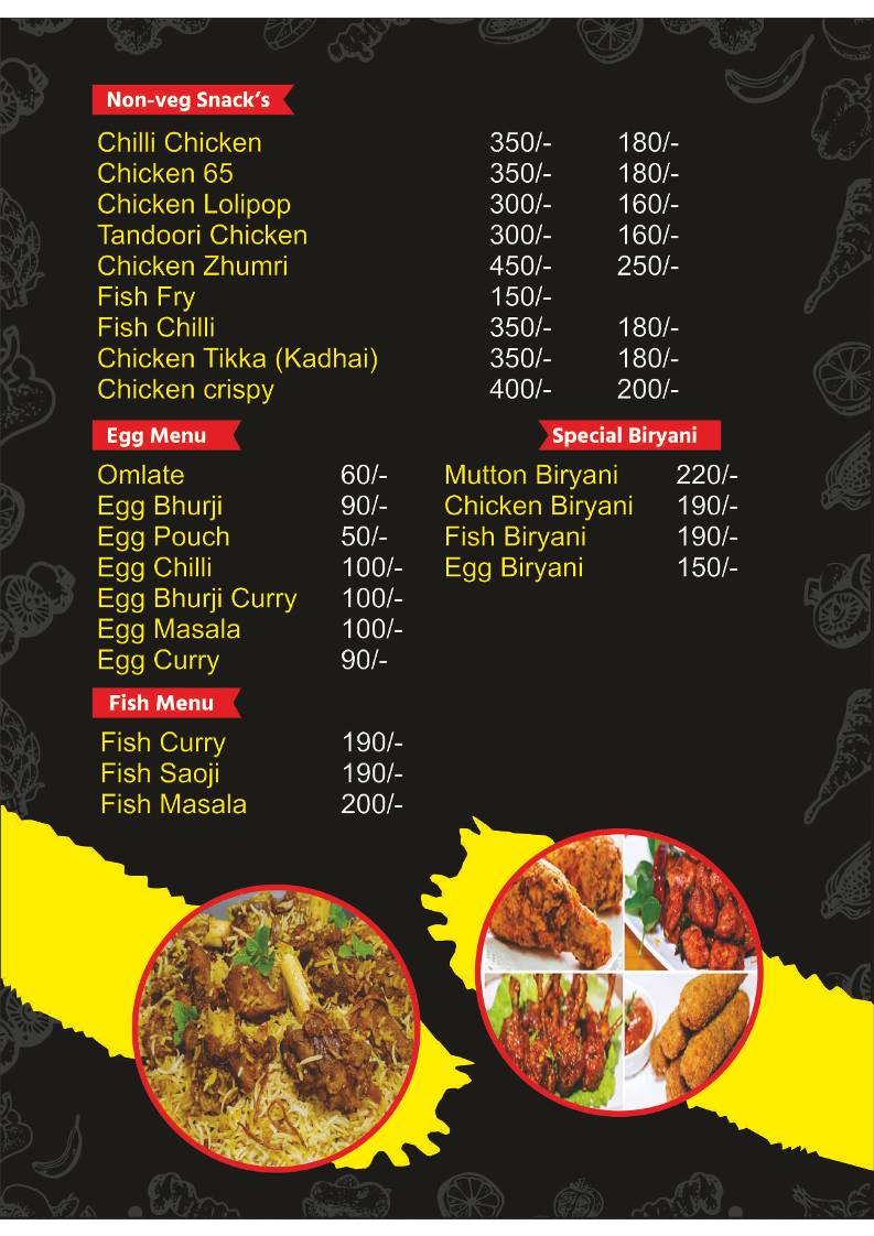 Patel Lawn & Family Restaurant 2001 Since menu