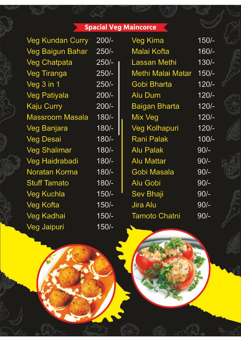 Patel Lawn & Family Restaurant 2001 Since menu