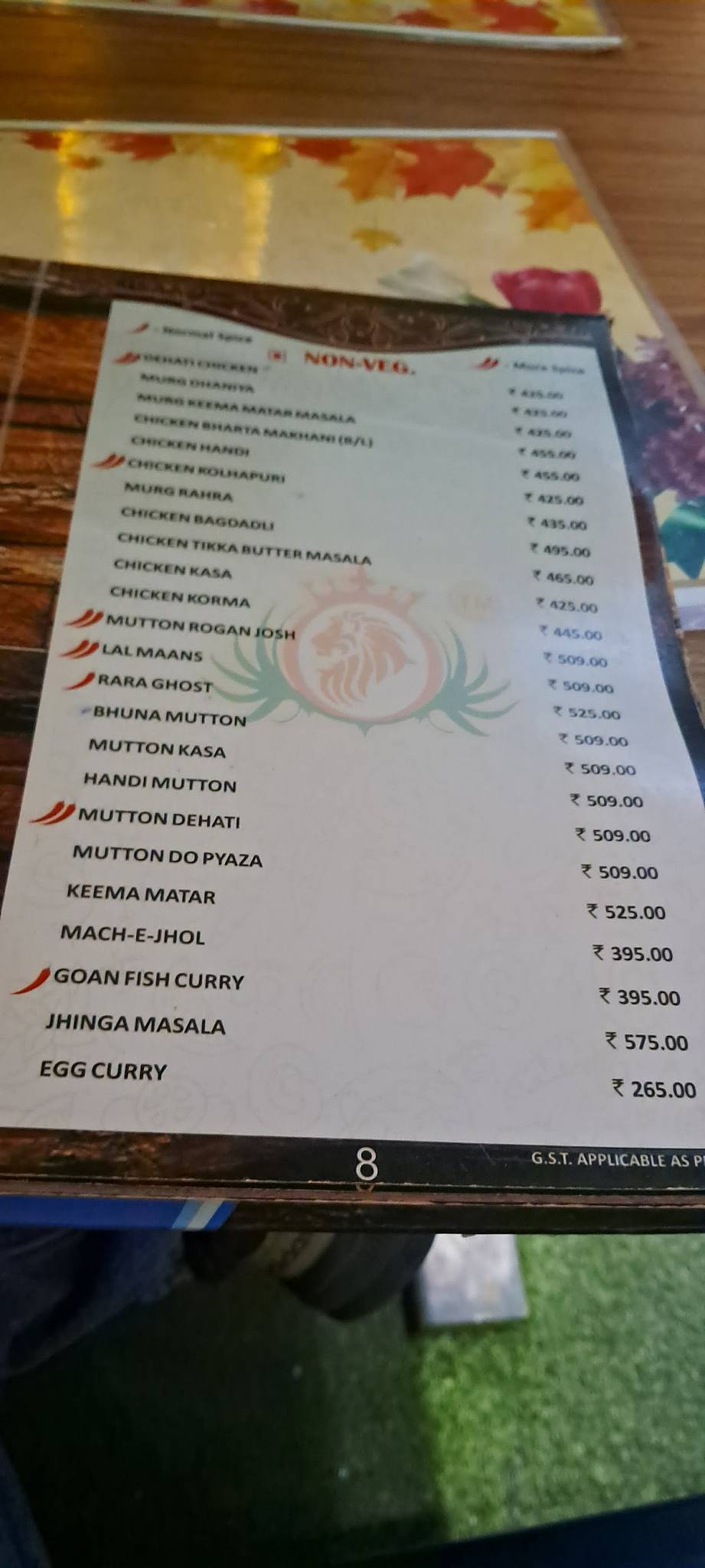 Foresto Paradise Club FTC menu