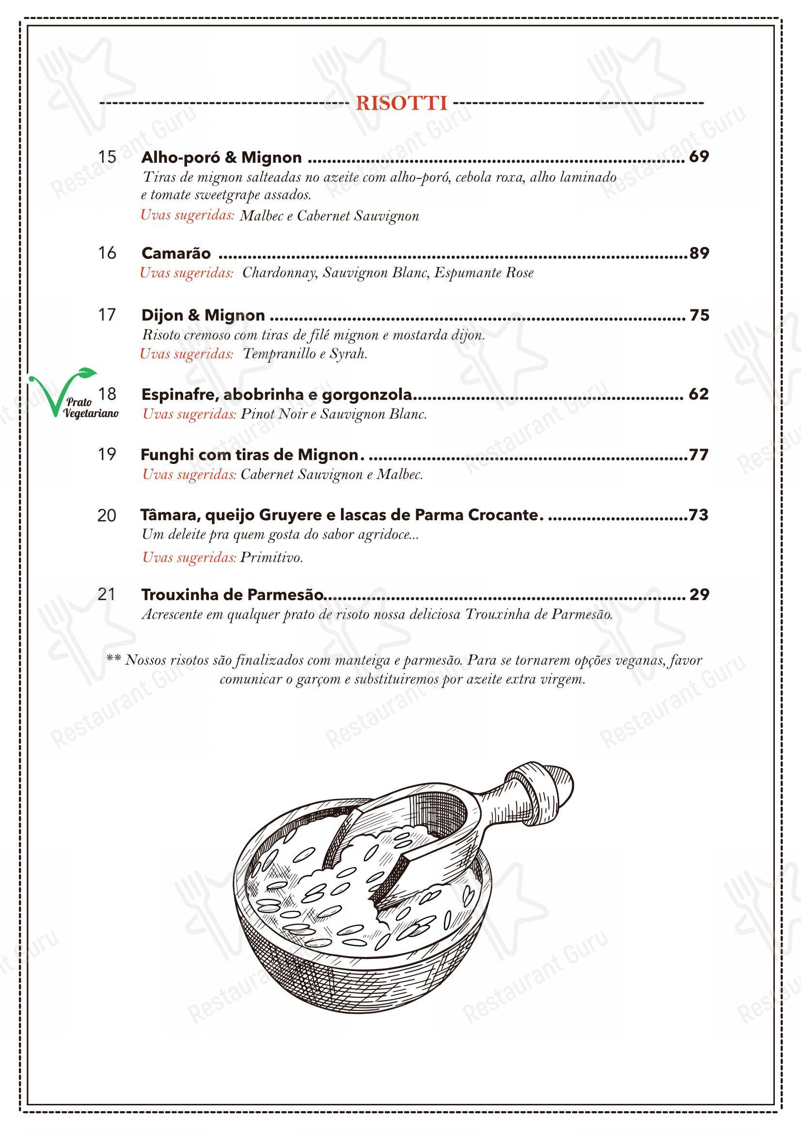 Pavanelli Loja e Restaurante em Piracicaba - Menu bar