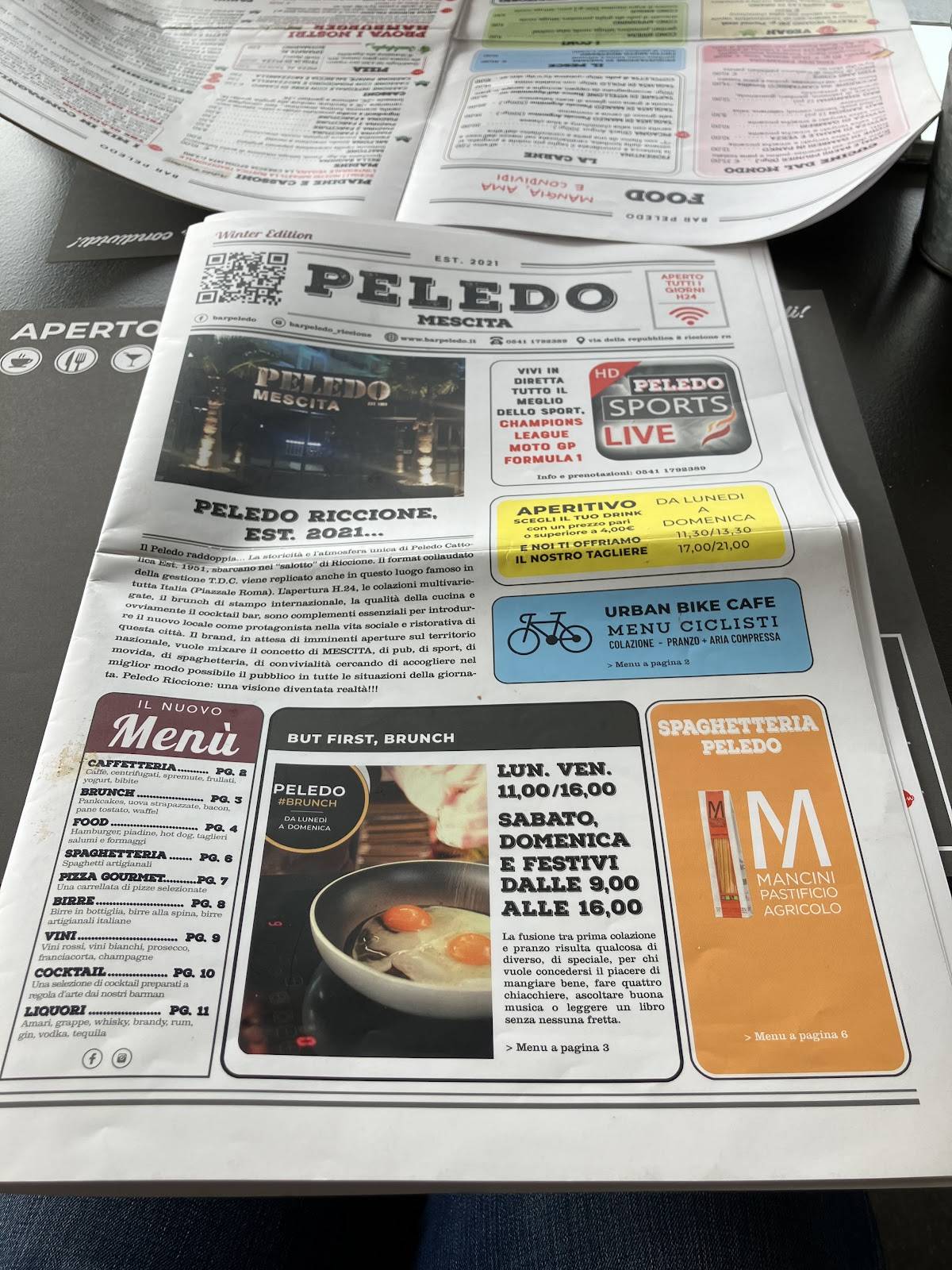 Menu di Peledo 