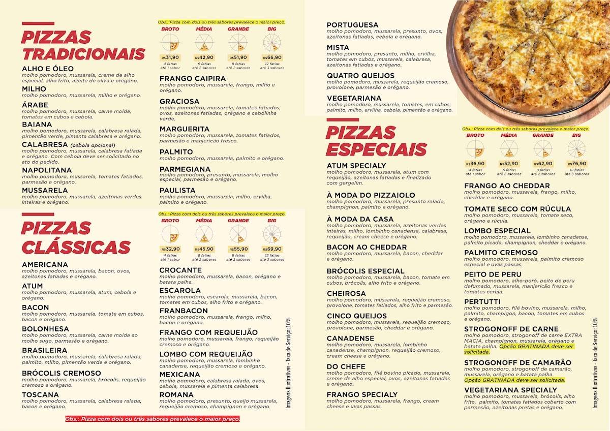 PerTutti - Pizzaria e Casa de Massas cardápio