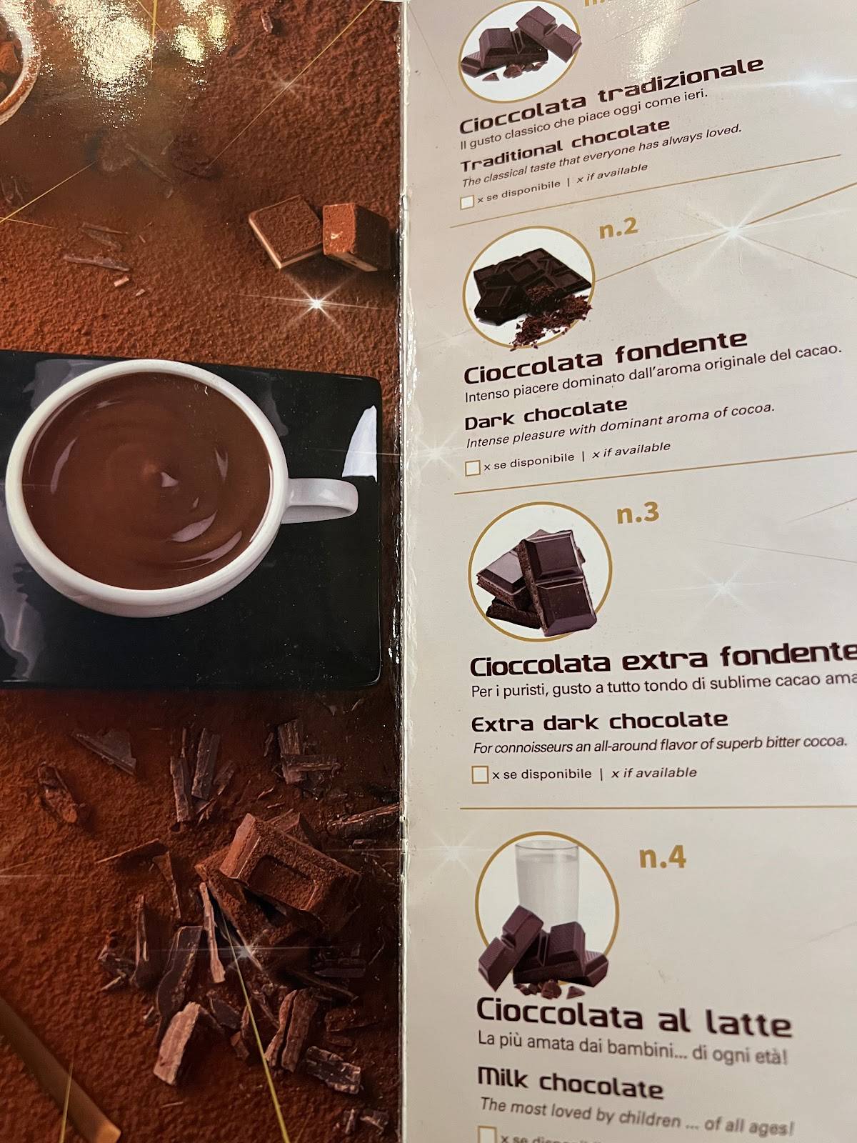 Menu di Caffè Morlacchi 
