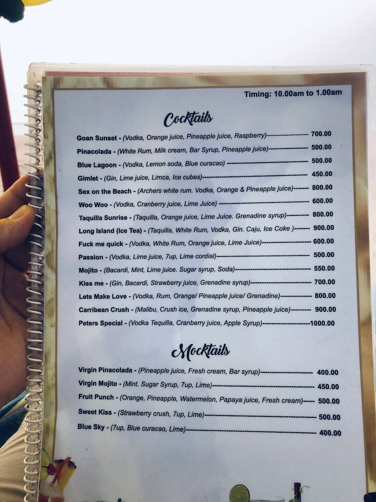 Peters Deck menu