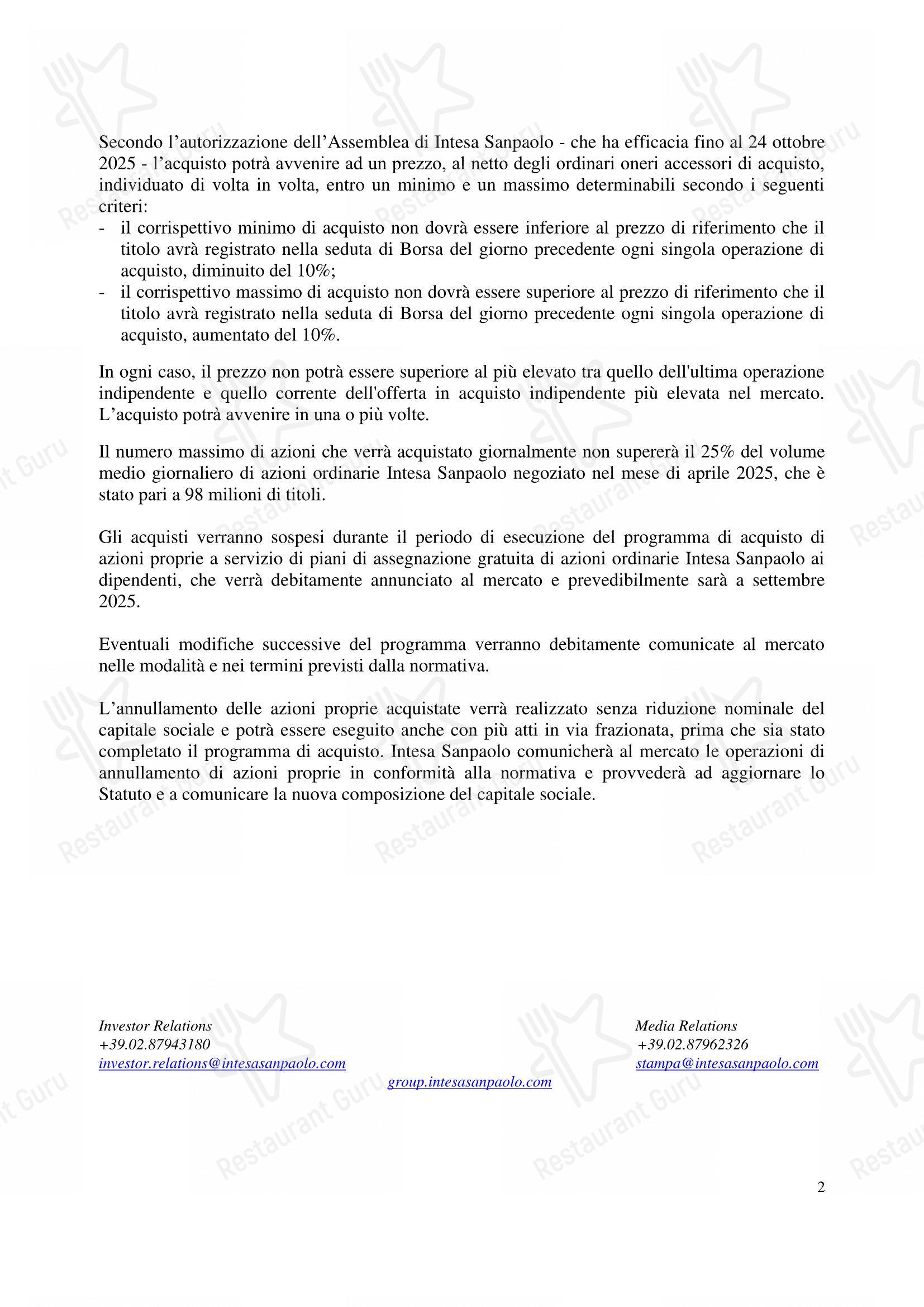 Piano35 Ristorante in Torino - Catering Menu