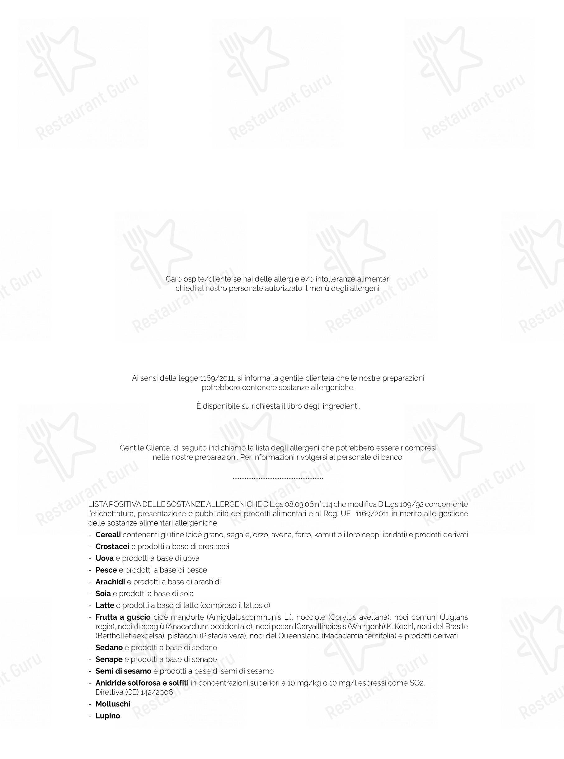 Menu per Ristorante Piave in Telgate