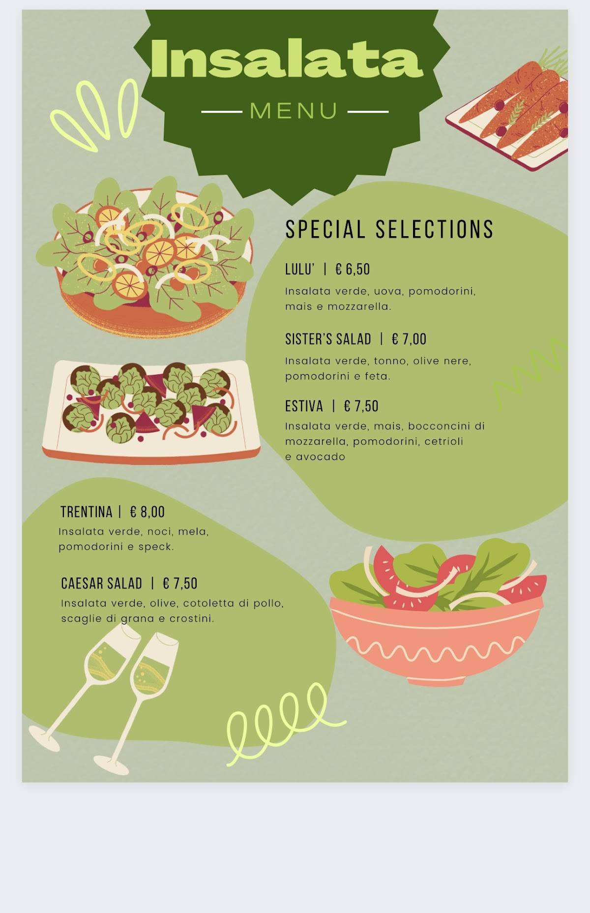 Menu de Picol Bar