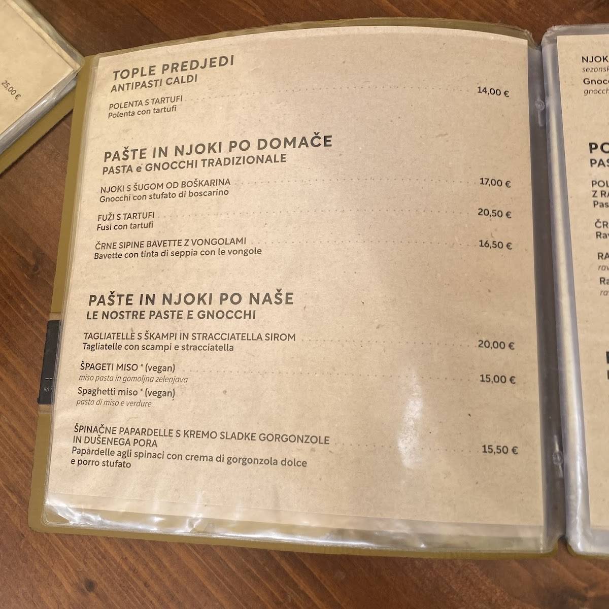 Menu di Rostelin 