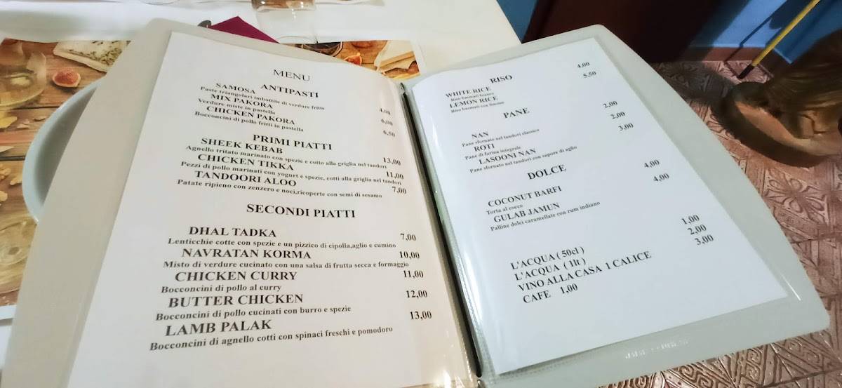 Menu di INDIAN RESTAURANT RAJASTHAN 