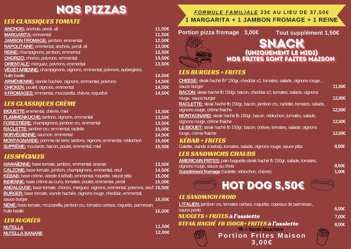 Menu de Pizza 05