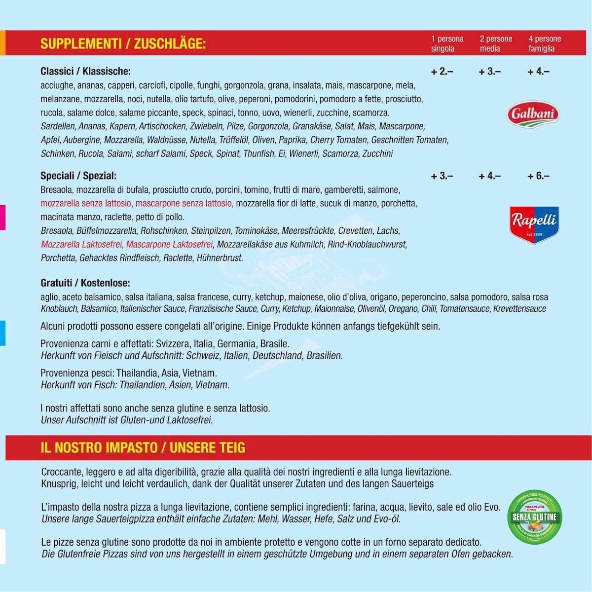Menu di Pizza Flash Express 