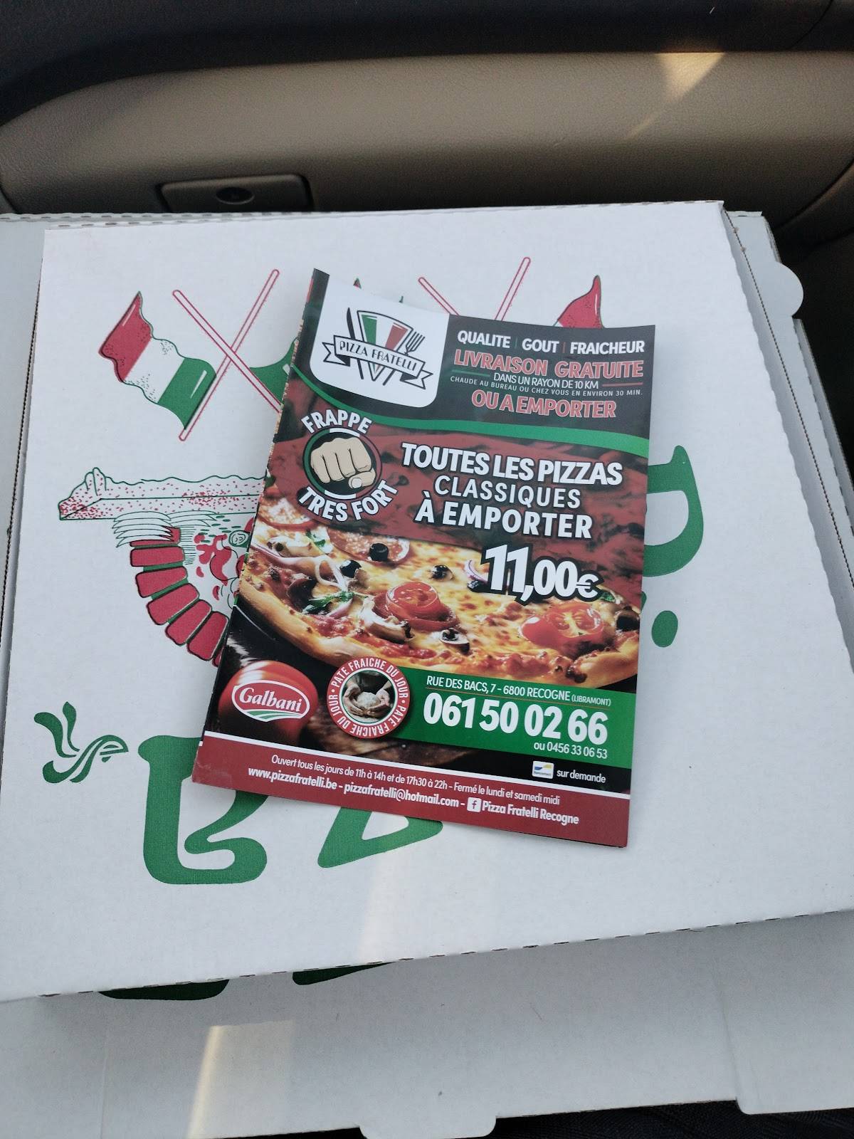 Menu de Pizza Fratelli