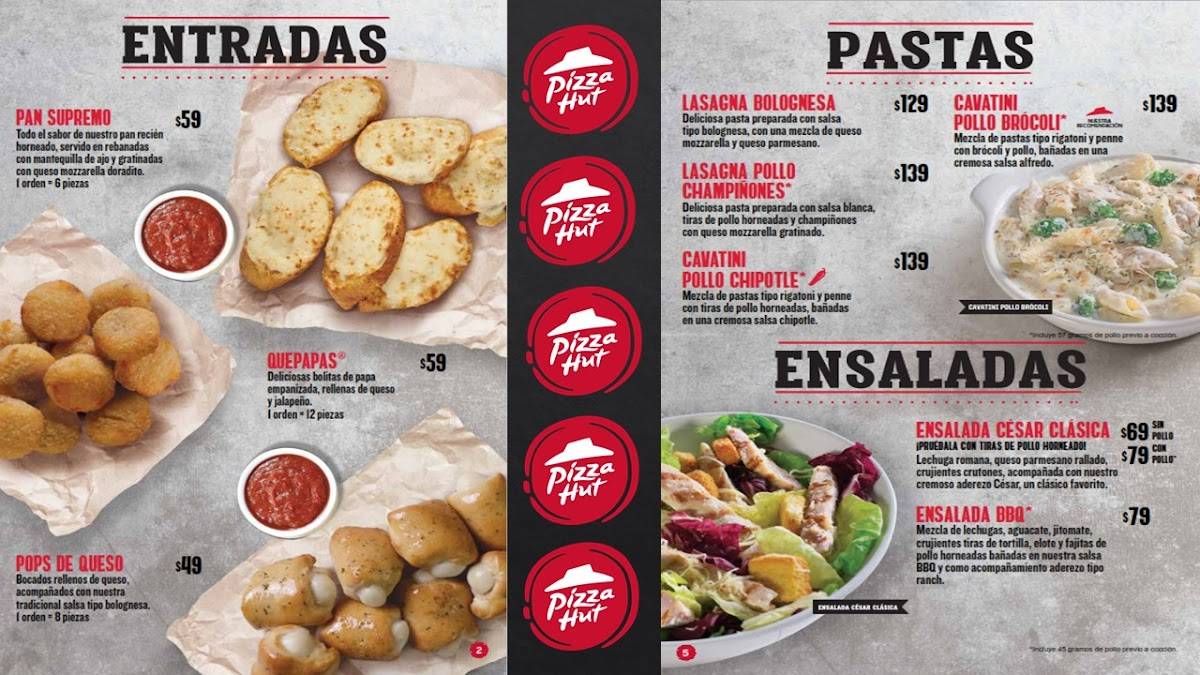 Carta del restaurante Pizza Hut, Sucursal Via Lola, Culiacán Rosales