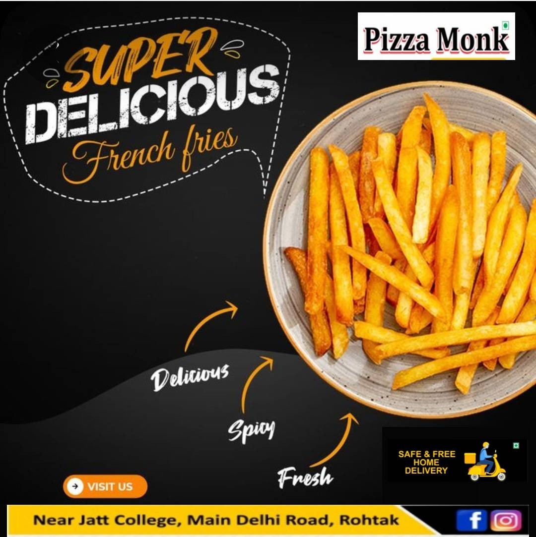 Pizza Monk cafe & party hall menu