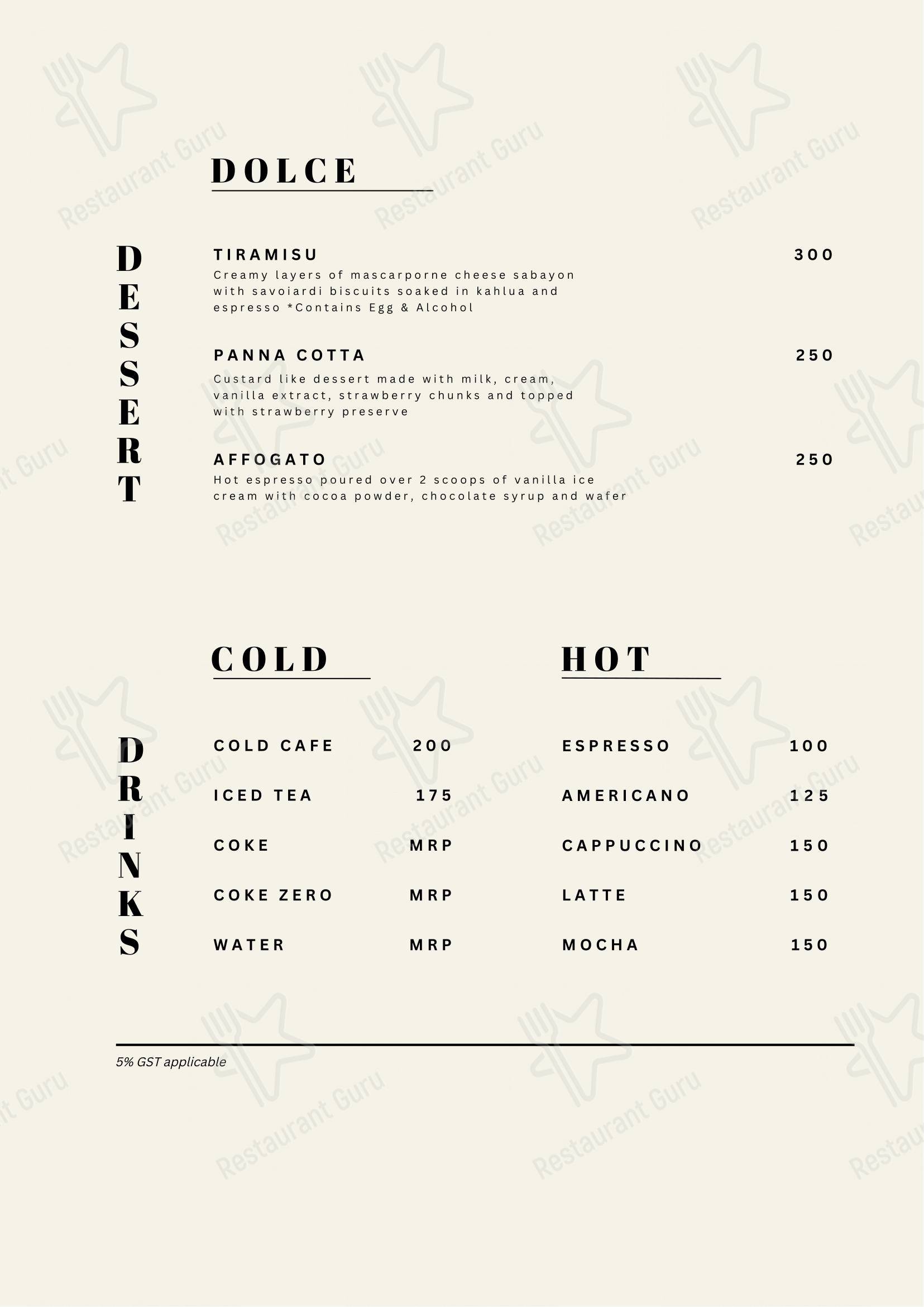 Menu for Pizza Montreal in Gurugram