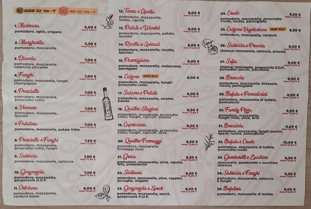 Menu di Pizza Sofia di Kuch Vitaliy 