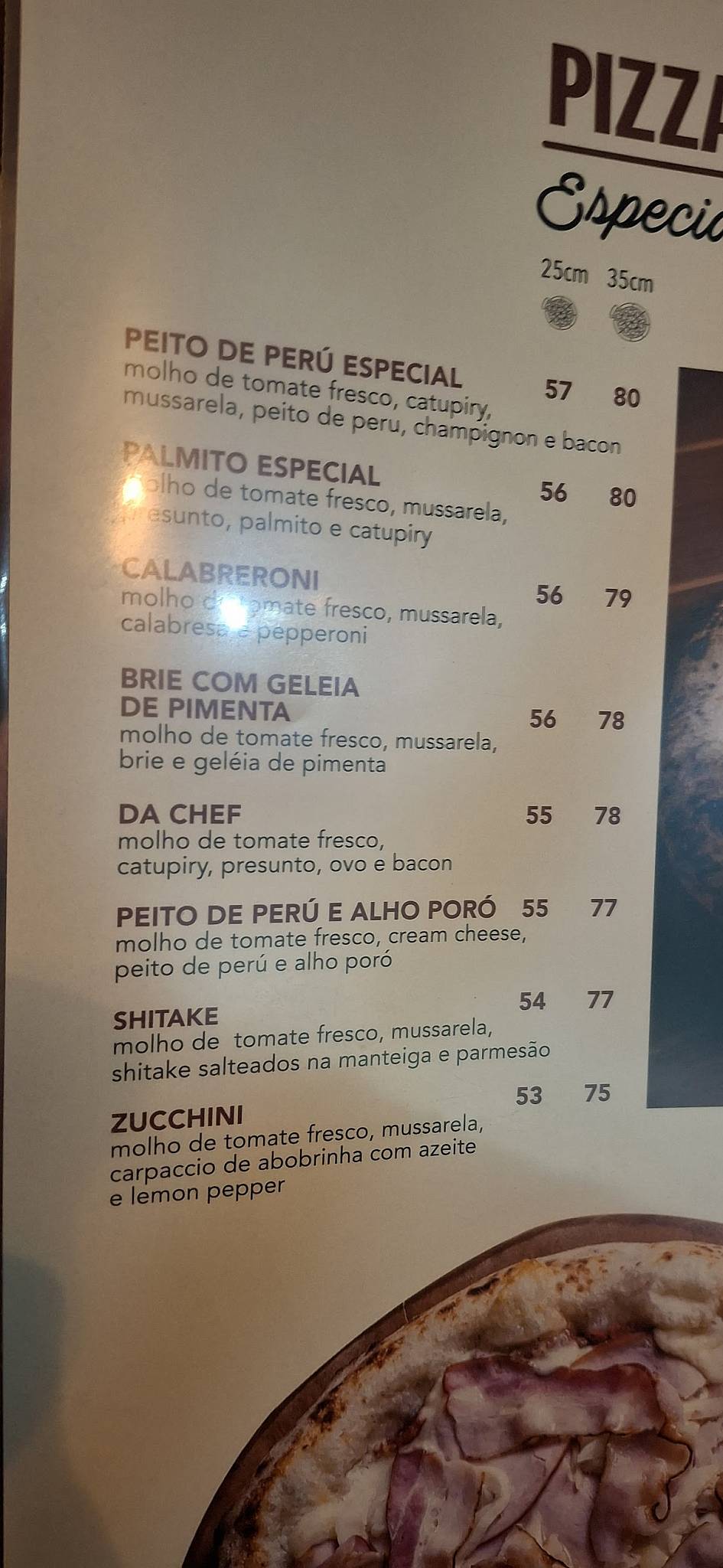 Pizza da Mari Arraial do Cabo cardápio