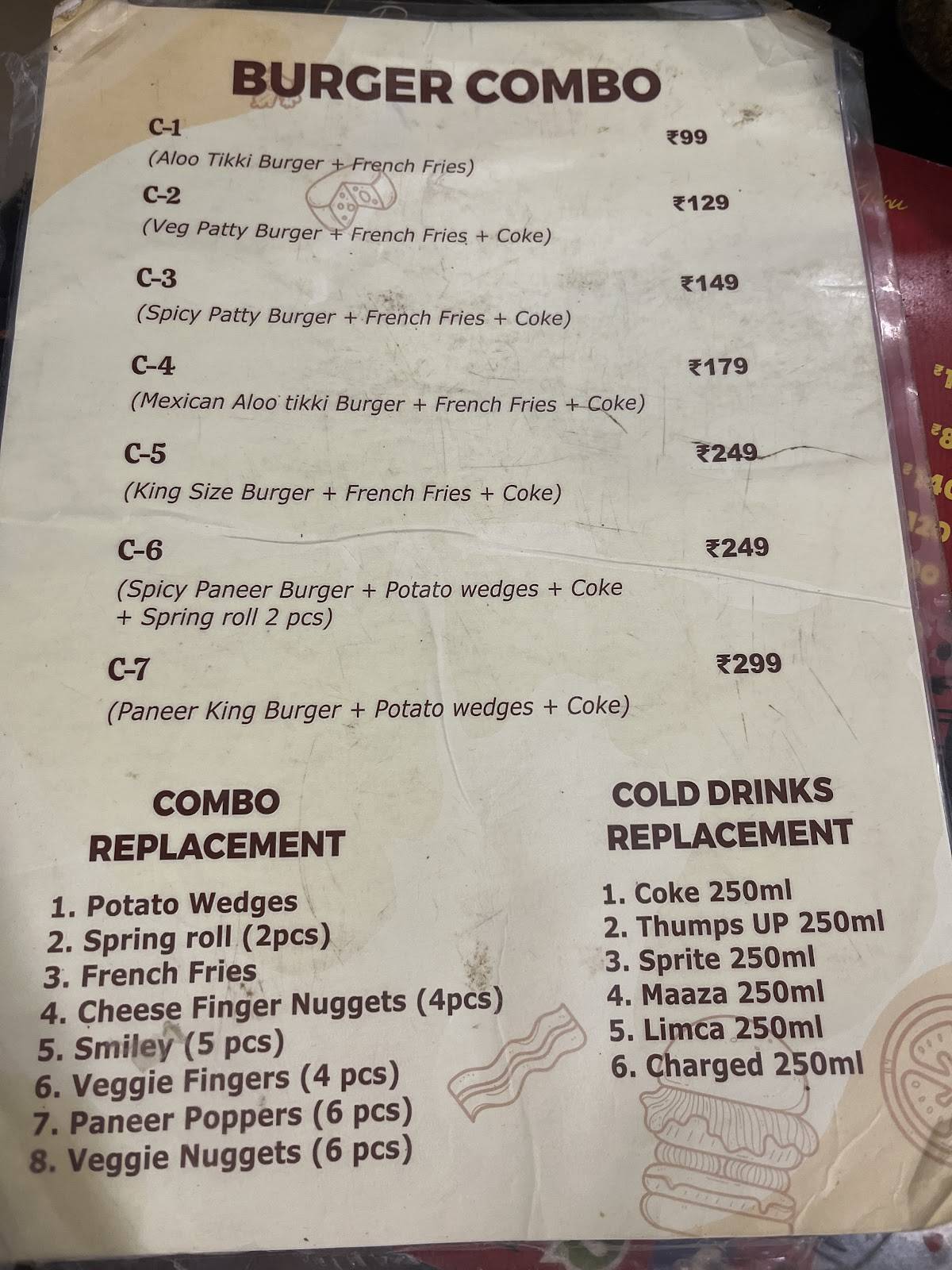 Pizza63 menu