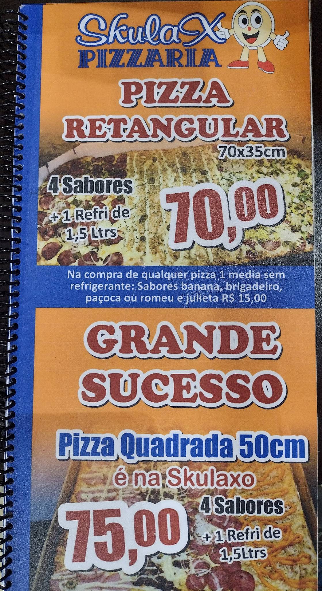 Pizzaria Skulaxo - Rodízio e Esfirra cardápio