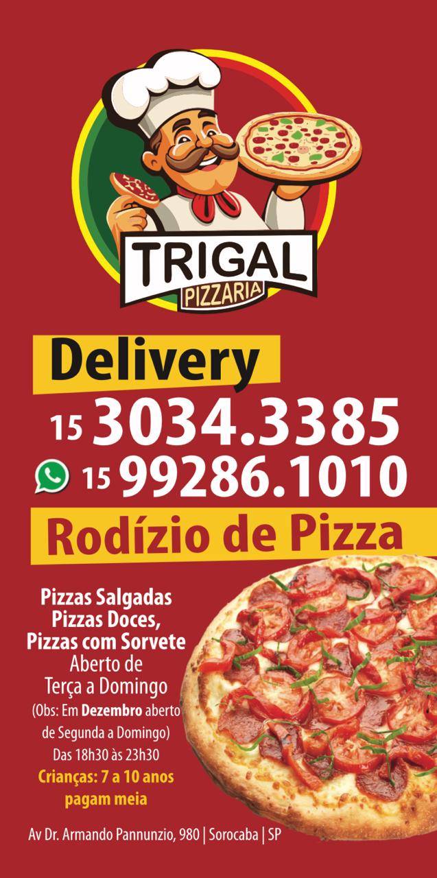 Pizzaria Trigal cardápio