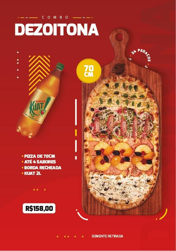 Pizzaria do Dezoito - Pizzaria Delivery em Araxá cardápio