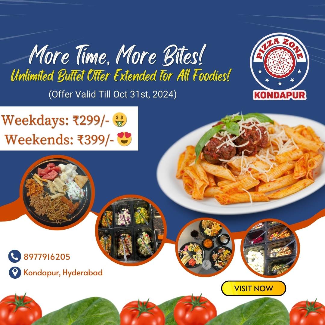 Pizzazone Kondapur menu