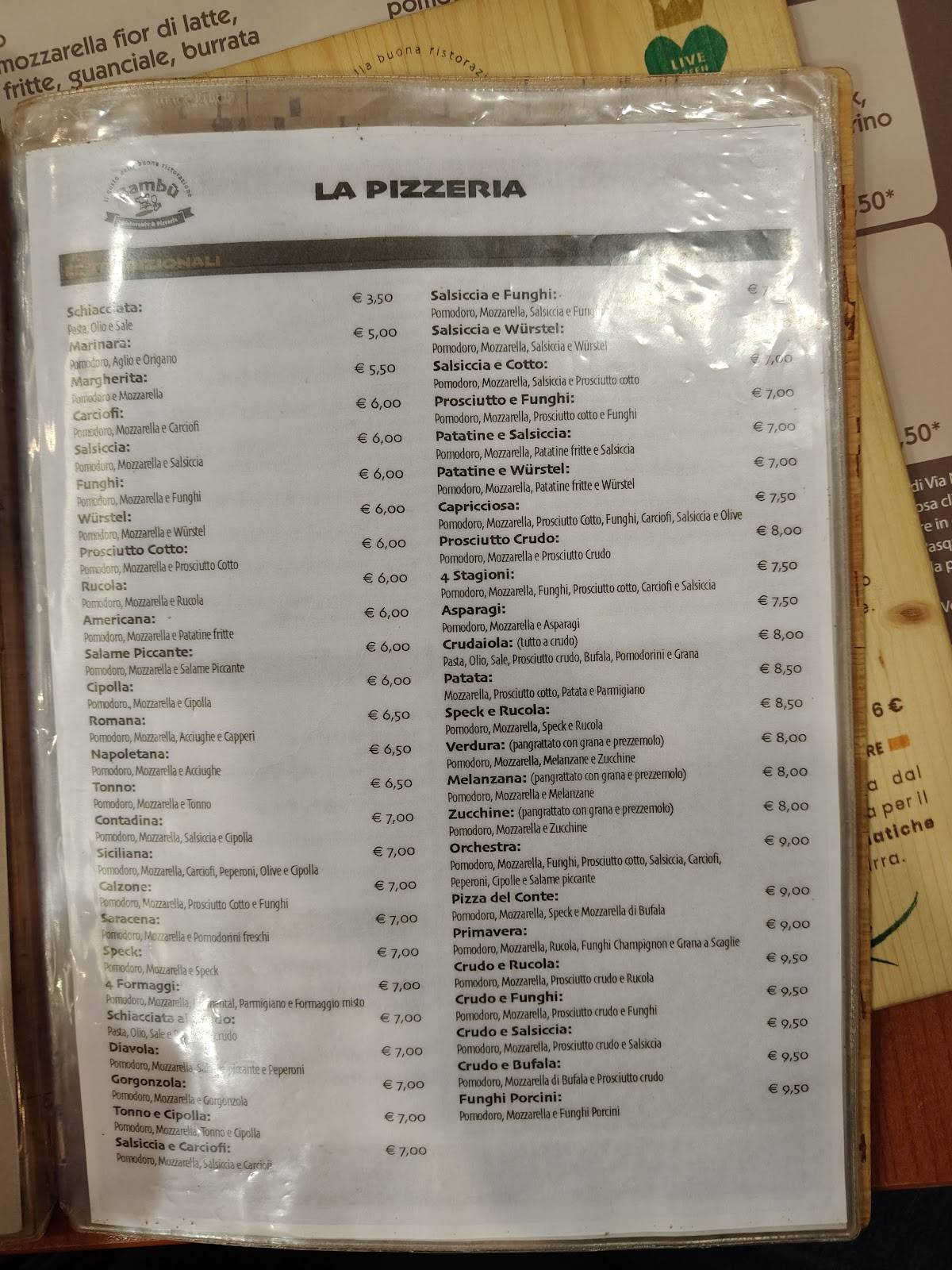 Menu di Bambu' 