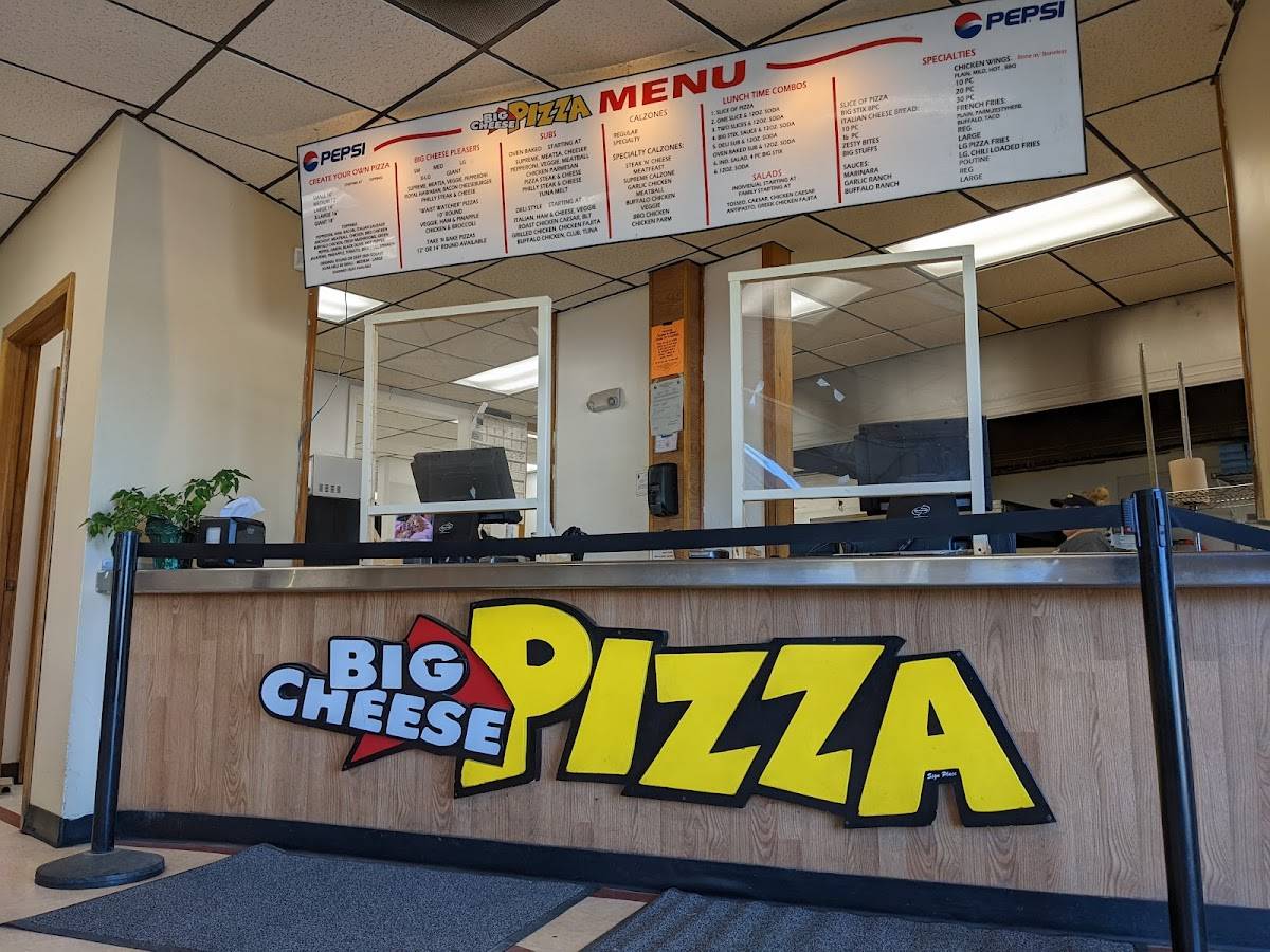 Menu at Big Cheese Pizza pizzeria, Caribou