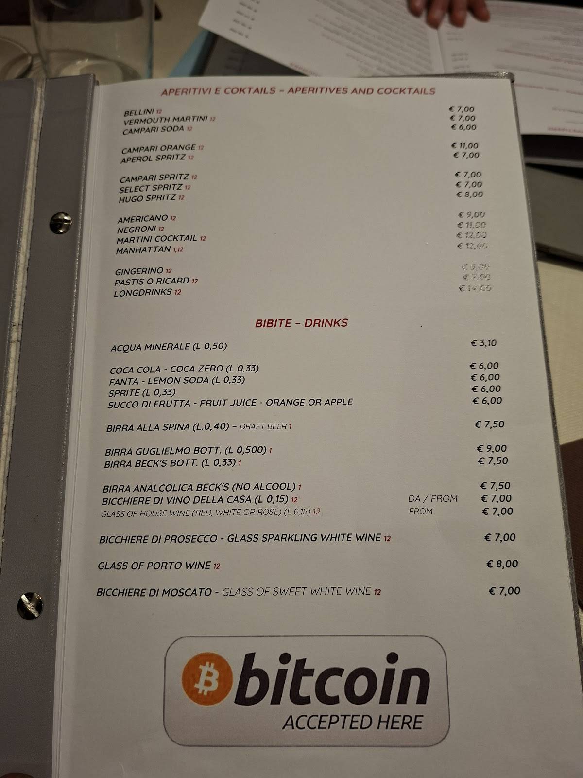 Menu di Falciani Ristorante Pizzería 