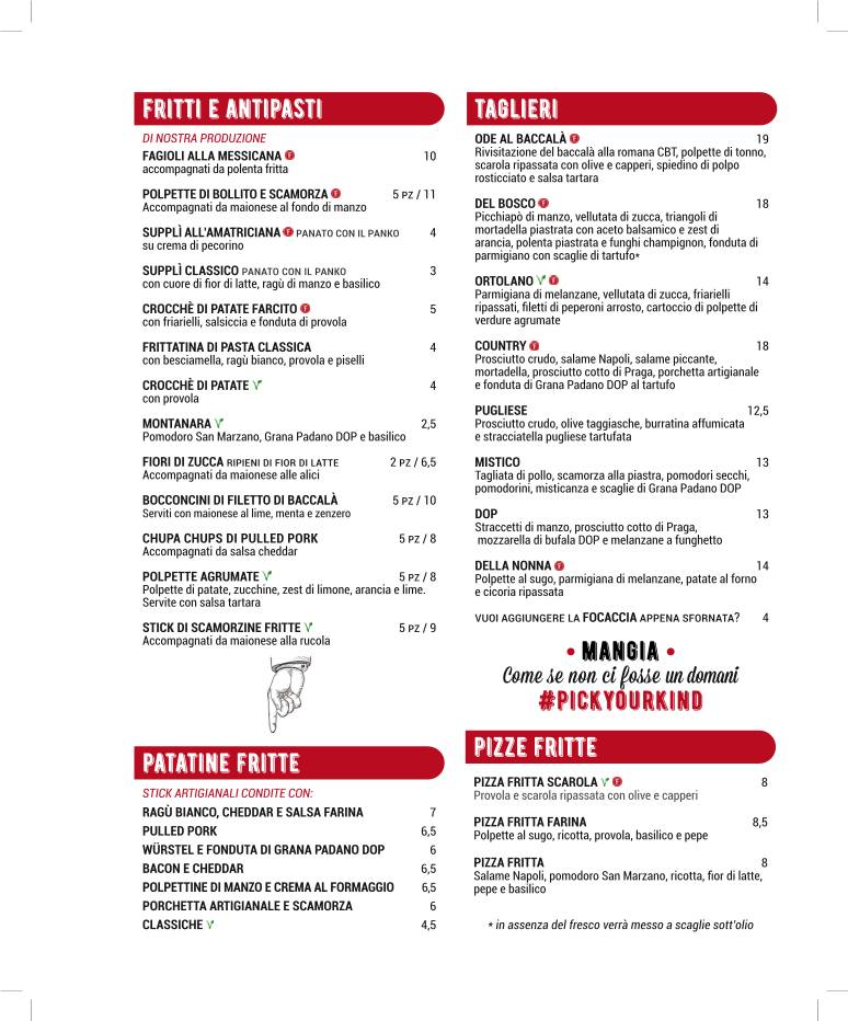 Menu di Farina 