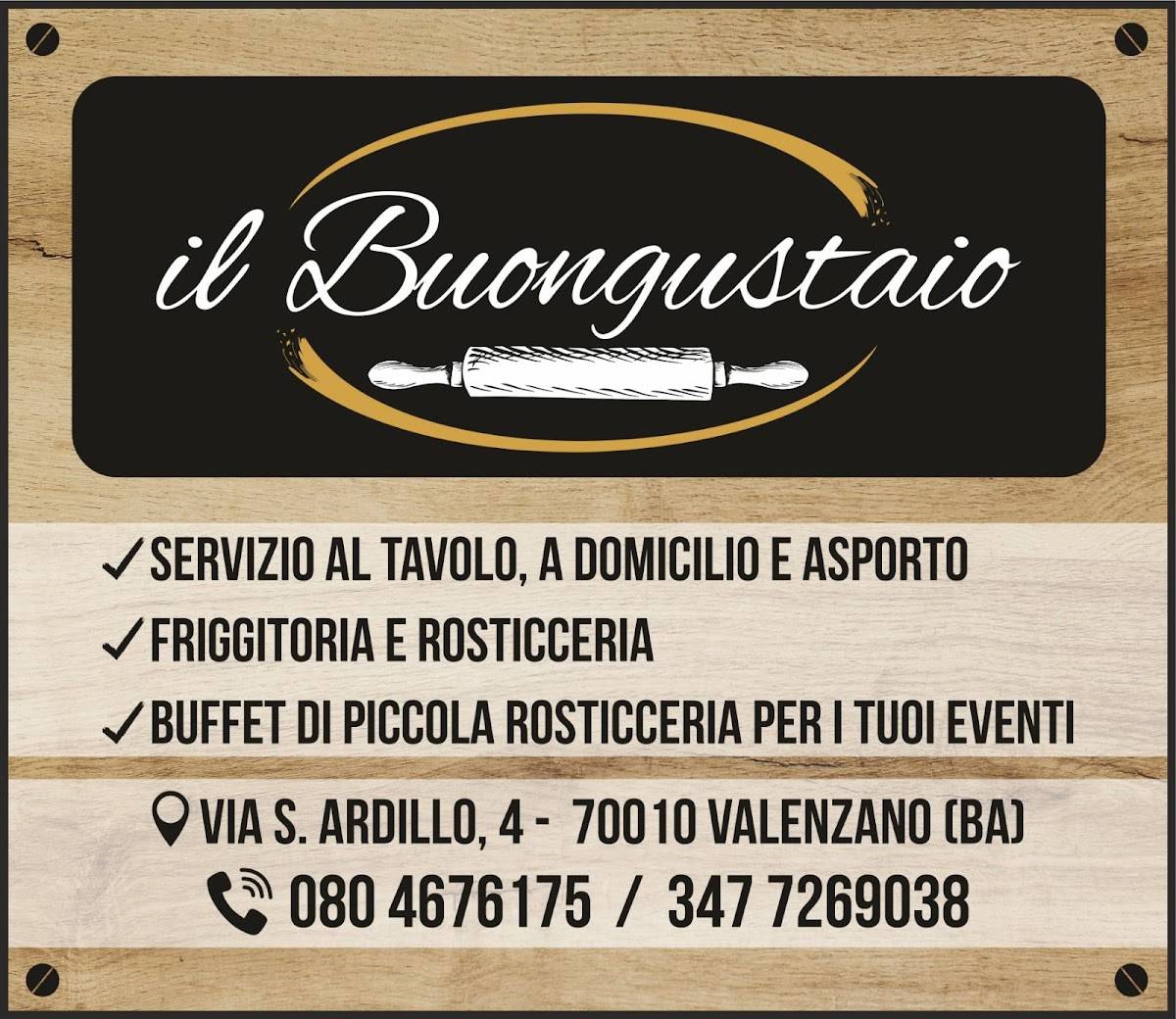 Menu di Pizzeria Il Buongustaio 