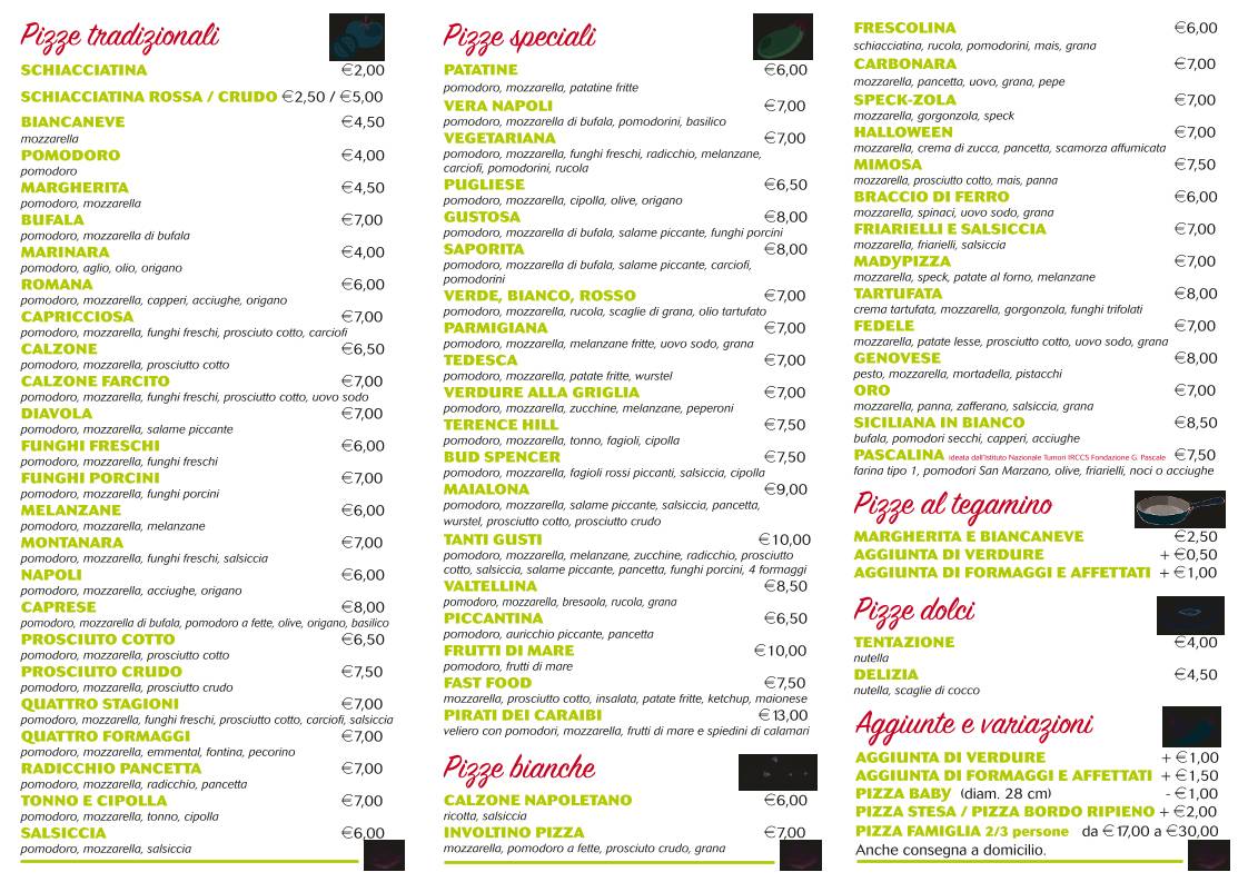 Menu di MadyPizza 