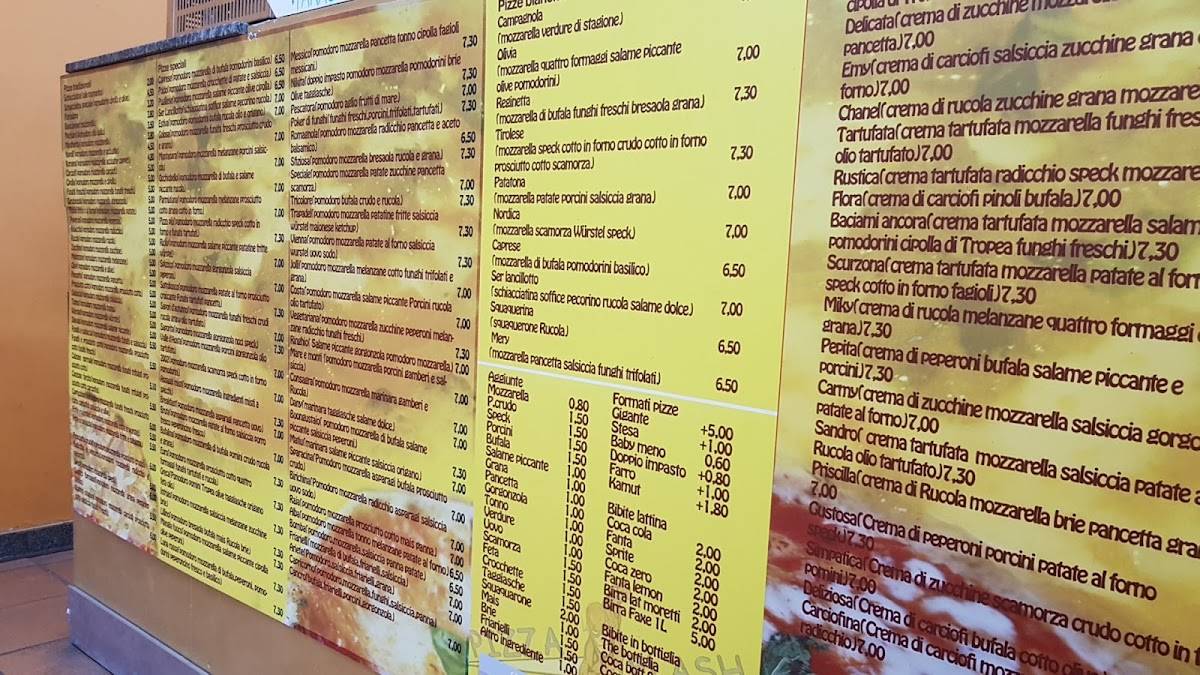 Menu di Pizza Flash Di Miserocchi Mattia 
