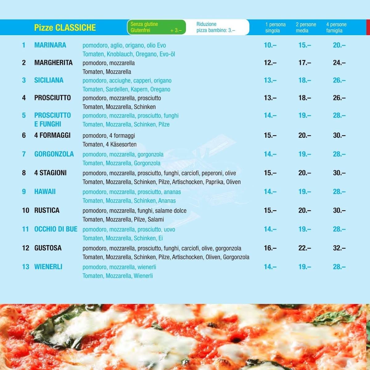 Menu di Pizza Flash Express 