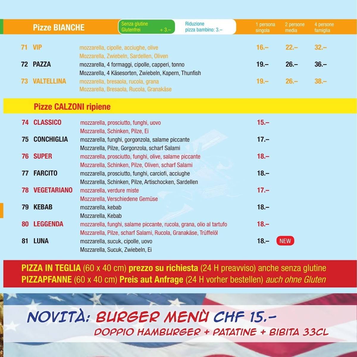 Menu di Pizza Flash Express 