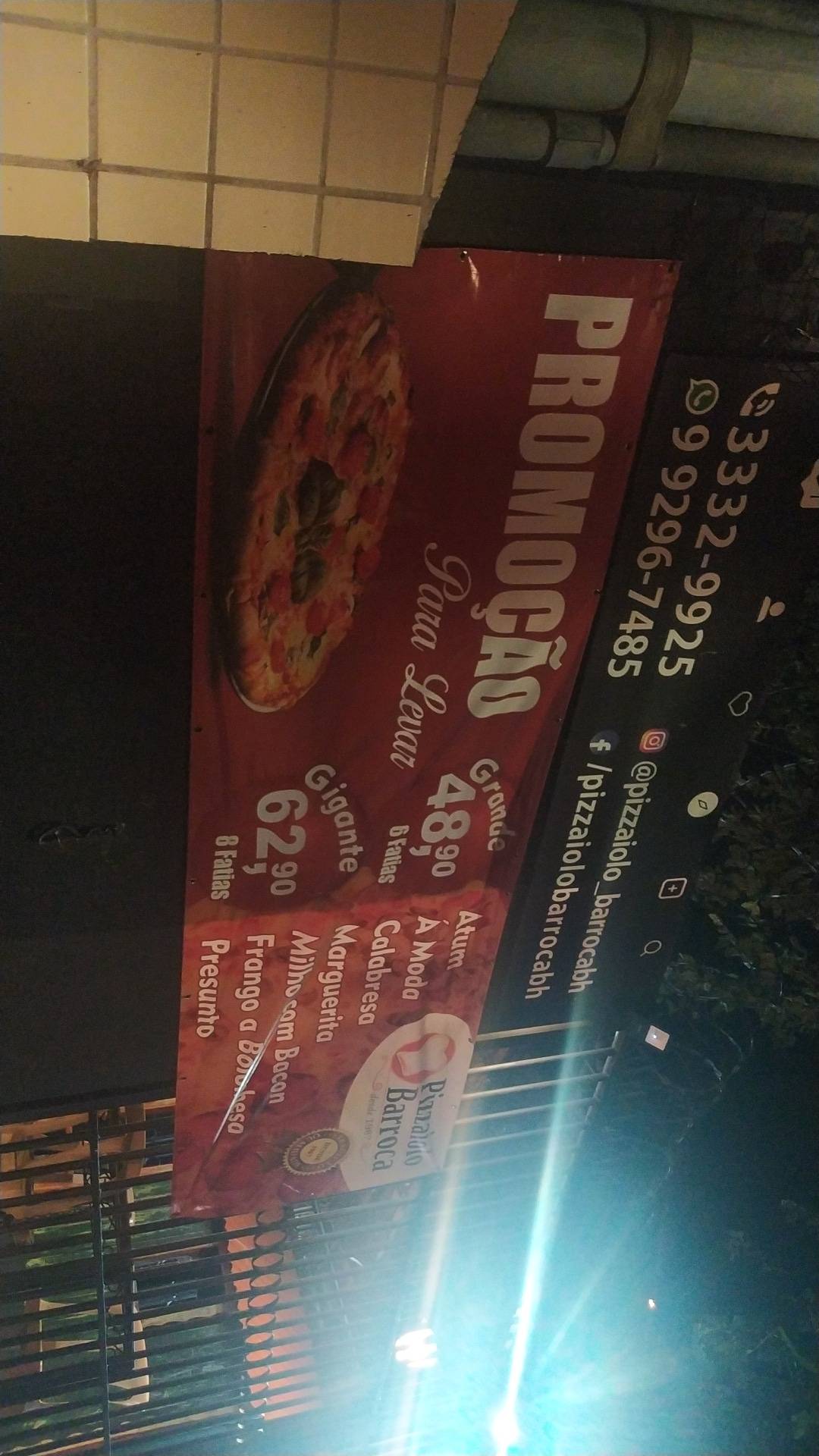 Pizzaiolo Barroca - Restaurante e Pizzaria cardápio