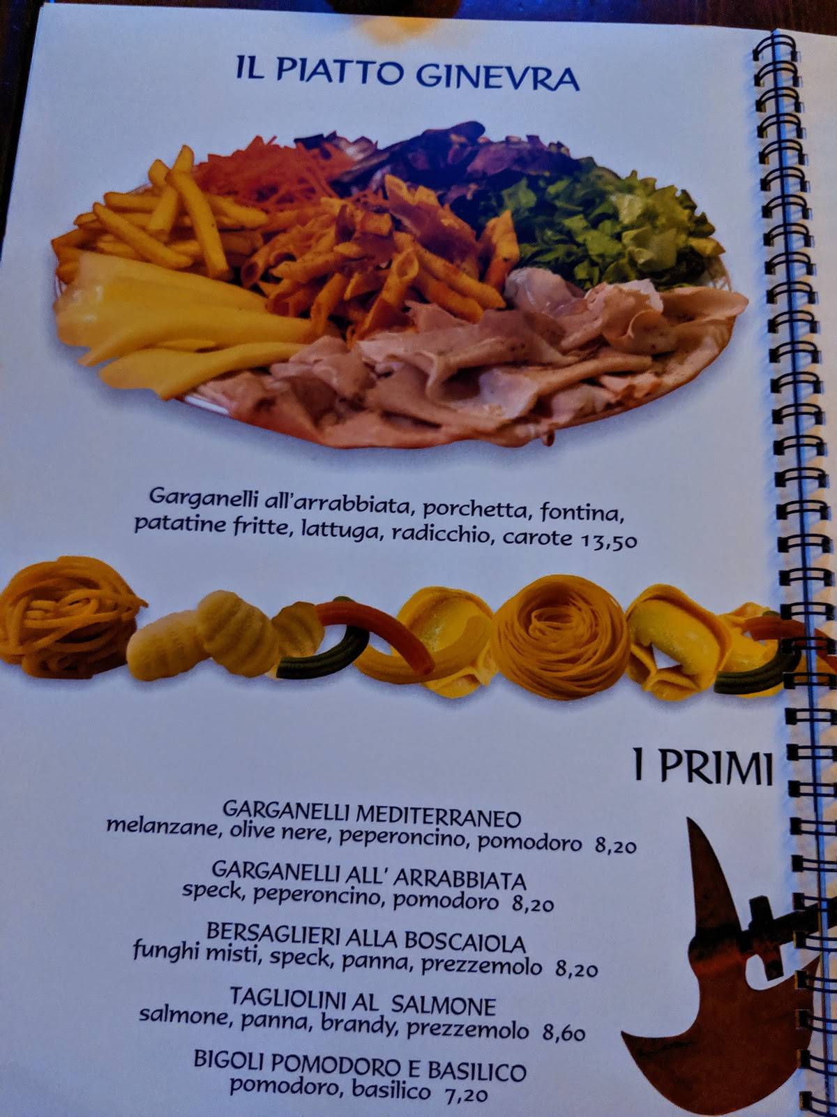 Menu di Pizzeria Re Artù 