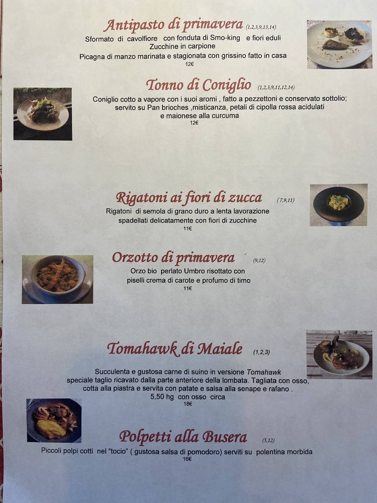 Menu di Ristorante Pizzeria Al Faro 